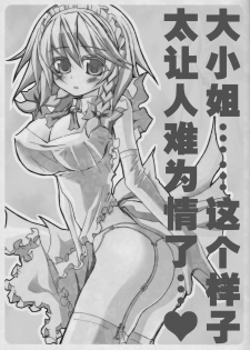(CT9) [BLACK ANGEL (Nekovi, Nejikirio)] Ojou-sama... Konna Kakkou Hazukashii desu... | 大小姐……这个样子太让人难为情了… (Touhou Project) [Chinese] [东方小吃店] - page 3