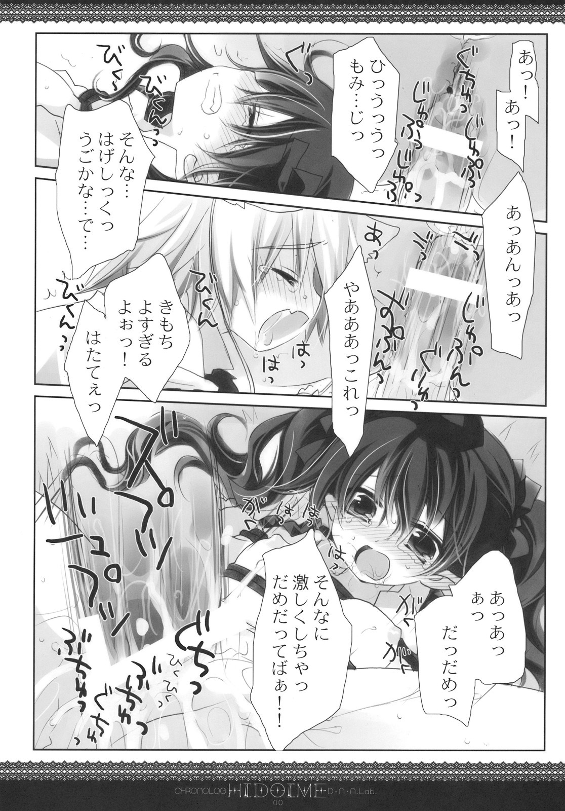 (SC48) [CHRONOLOG, D.N.A.Lab. (Sakurazawa Izumi, Miyasu Risa)] HIDOIME (Touhou Project) page 40 full