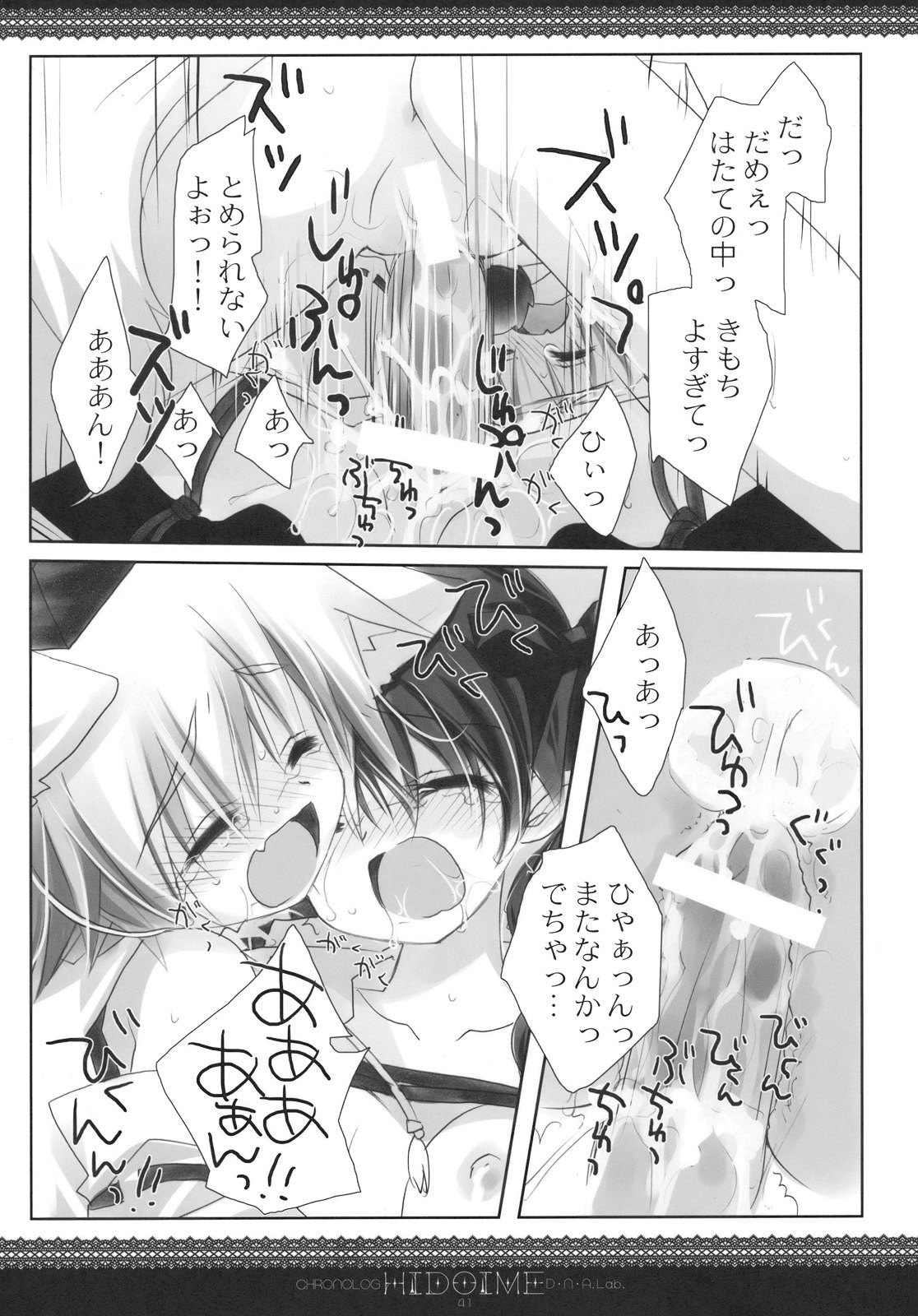 (SC48) [CHRONOLOG, D.N.A.Lab. (Sakurazawa Izumi, Miyasu Risa)] HIDOIME (Touhou Project) page 41 full