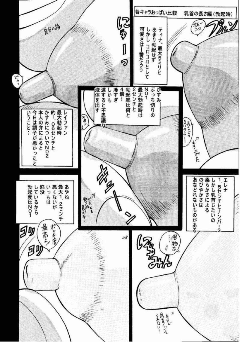 (C58) [Date wa Gorgeous ni (Ponzu)] Kasumi Higyaku no Oppai-hen (Dead or Alive) page 28 full