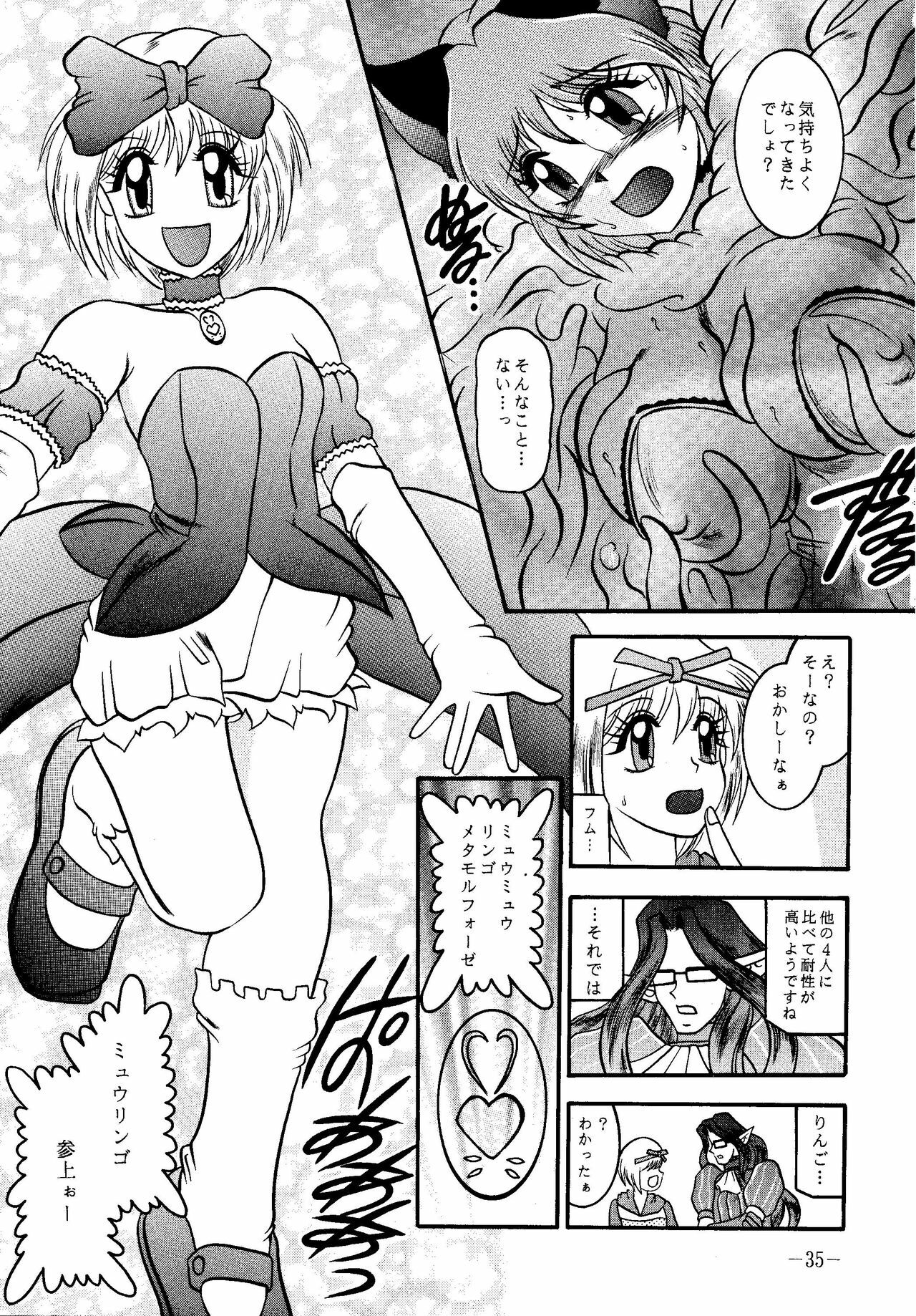 (SC19) [Studio Kyawn (Murakami Masaki, Sakaki Shigeru)] RIBBON APPLE POPS (Tokyo Mew Mew) page 35 full