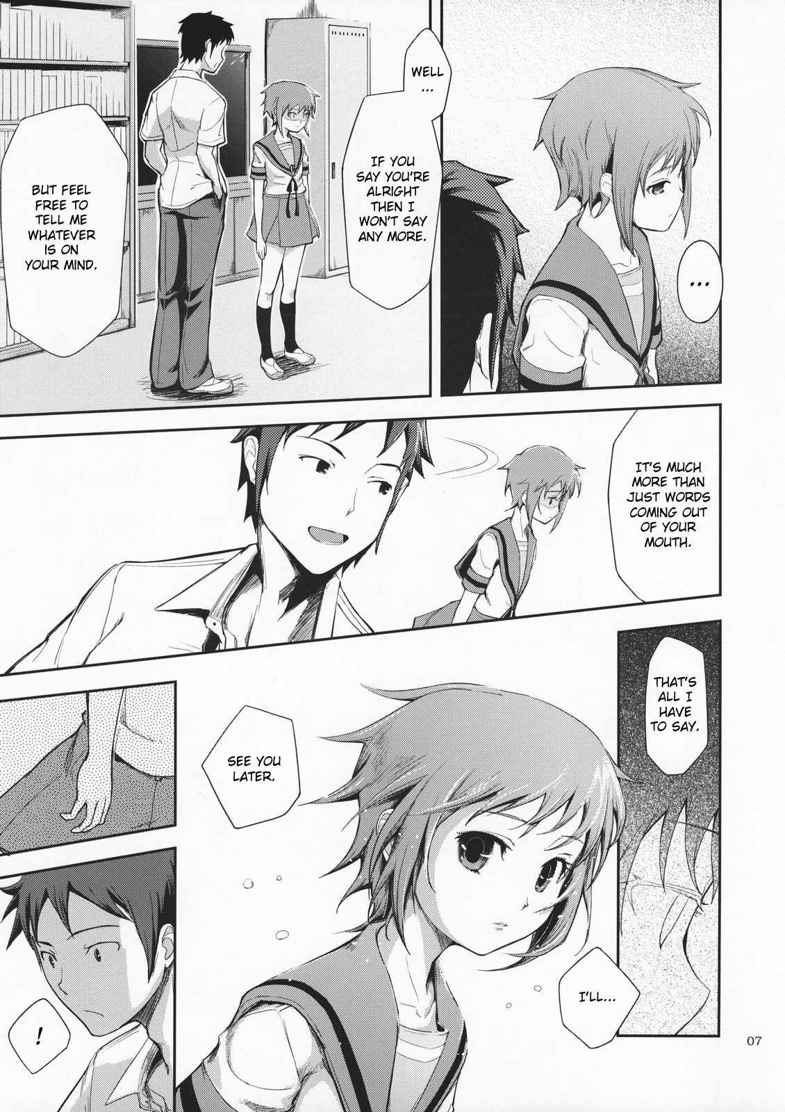 (C72) [Wechselhaft (Kima-gray)] Secret Eyes - She said ''So...'' (The Melancholy of Haruhi Suzumiya) [English] [redCoMet] page 7 full