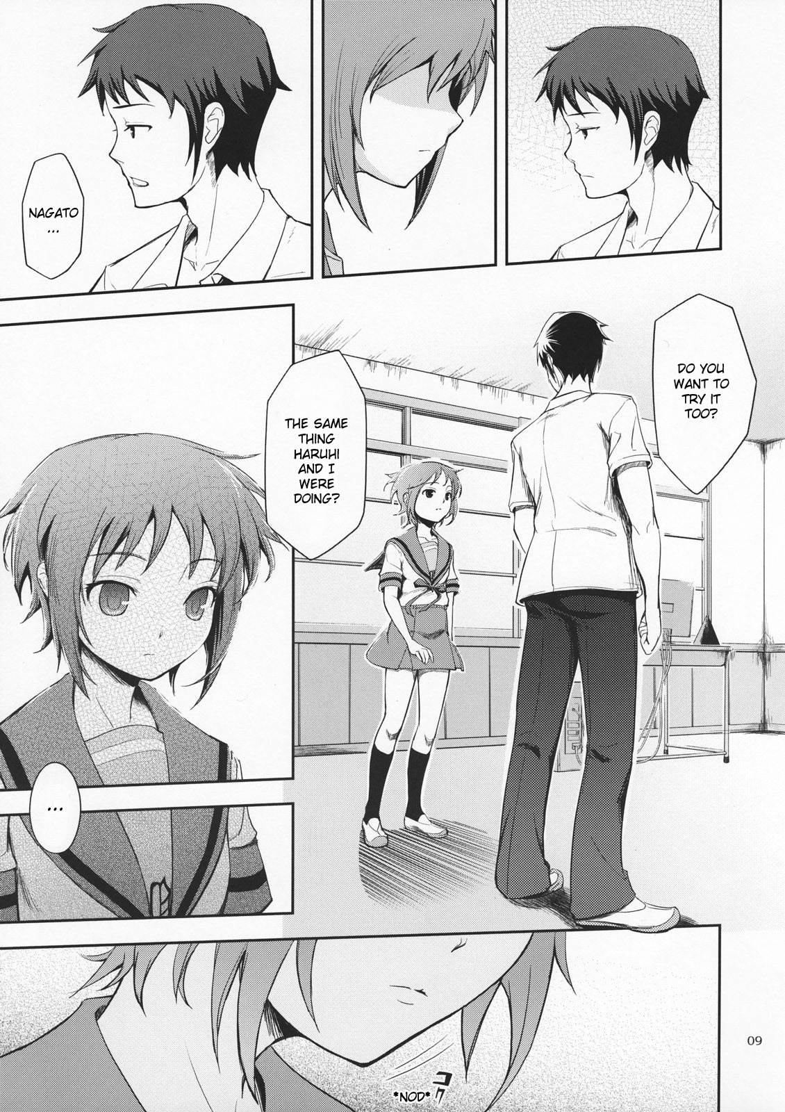 (C72) [Wechselhaft (Kima-gray)] Secret Eyes - She said ''So...'' (The Melancholy of Haruhi Suzumiya) [English] [redCoMet] page 9 full