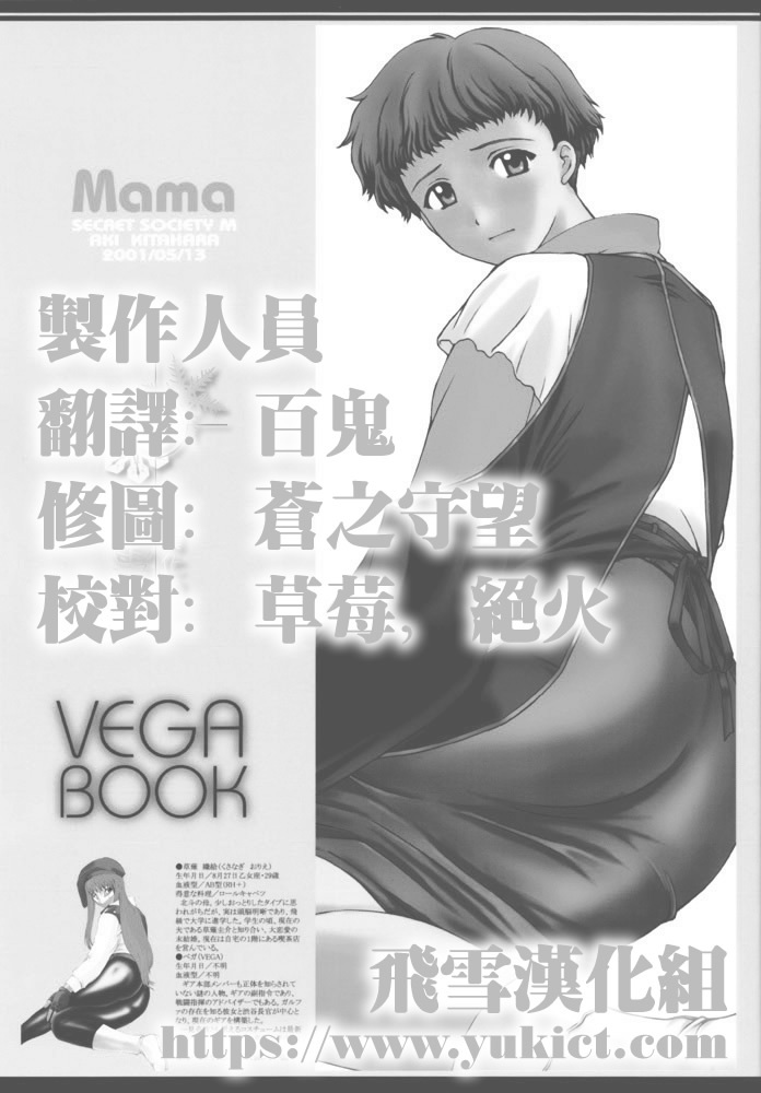 (CR29) [Secret Society M (Kitahara Aki)] Mama VEGA BOOK (Gear Fighter Dendoh) [Chinese] [飛雪漢化組] page 2 full