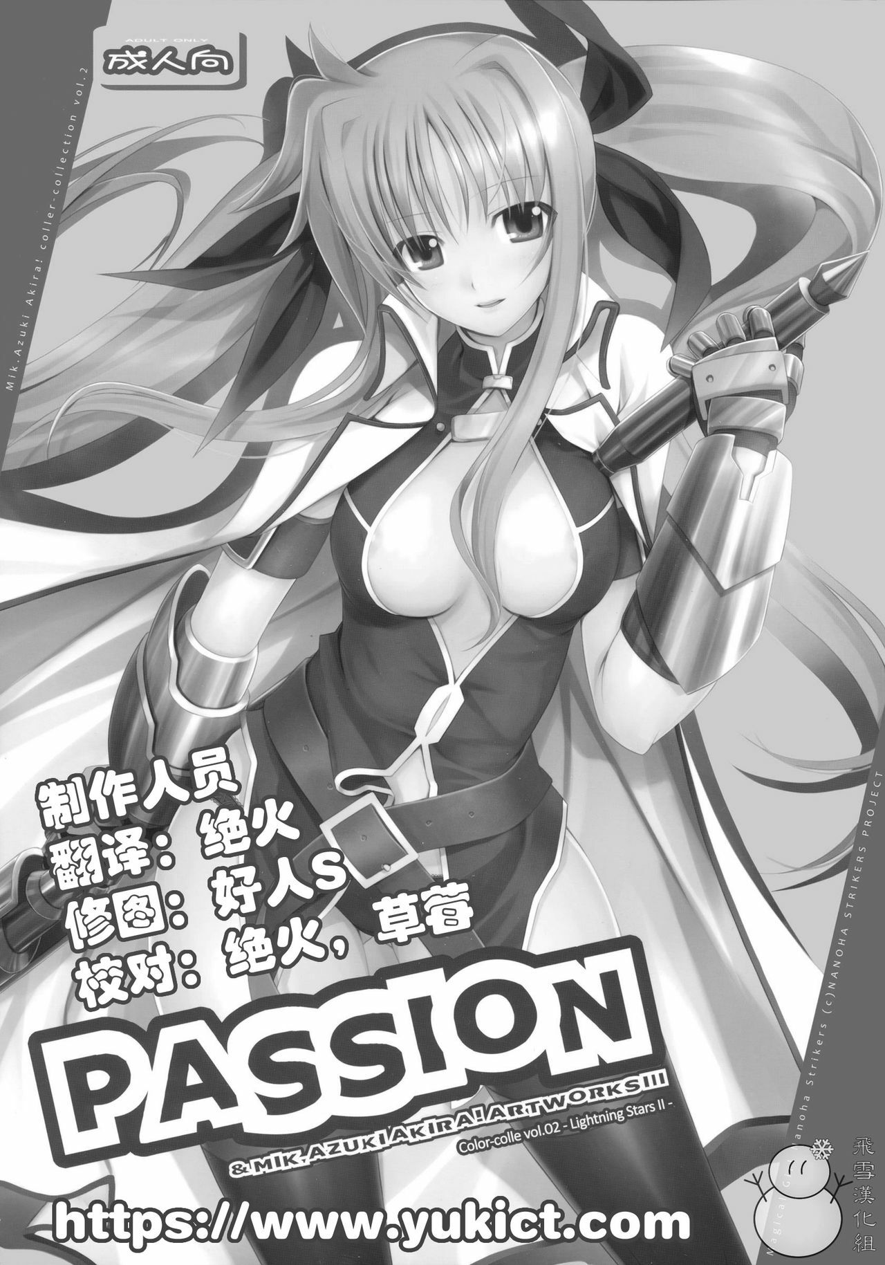 (C74) [TRI-MOON! (Mikazuki Akira!)] PASSION -karakore 2- (Mahou Shoujo Lyrical Nanoha) [Chinese] [飞雪汉化组] page 2 full