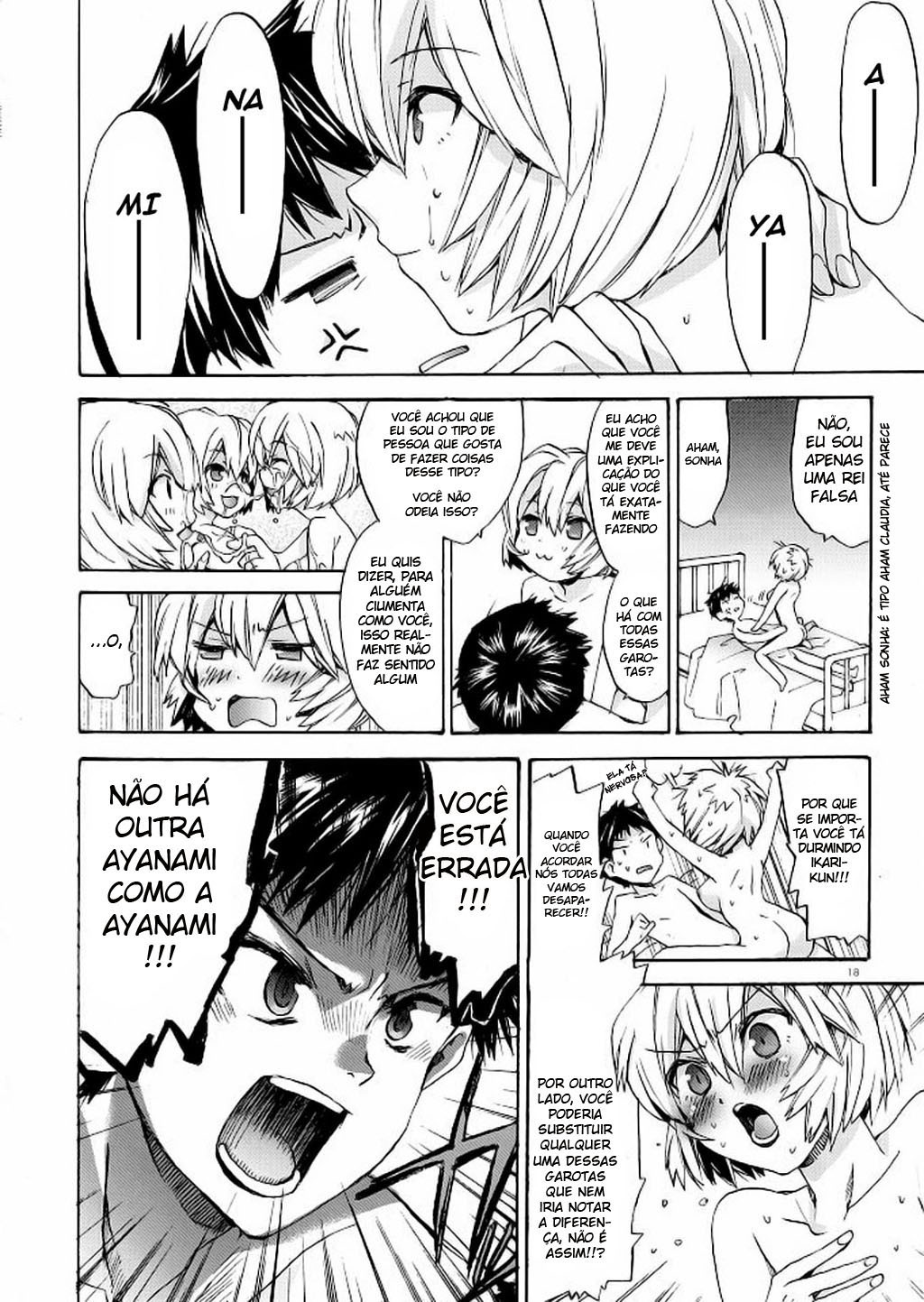 (COMIC1☆4) [Aihara Otome (Nyoriko)] Ayanami House e Youkoso (Neon Genesis Evangelion) [Portuguese-BR] [Hentai Arimasu] page 18 full