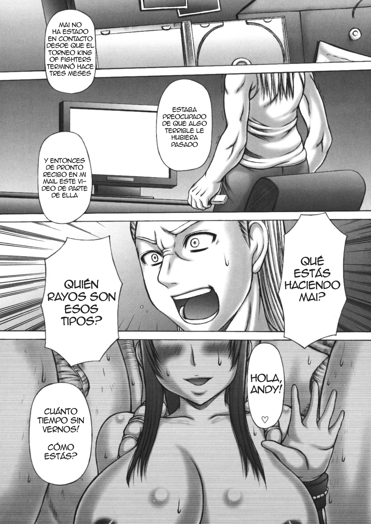 (C76) [Breakin' Bakery (Sakaki Utamaru)] Mai Kan Ni | Cheating Mai (King of Fighters) [Spanish] page 4 full