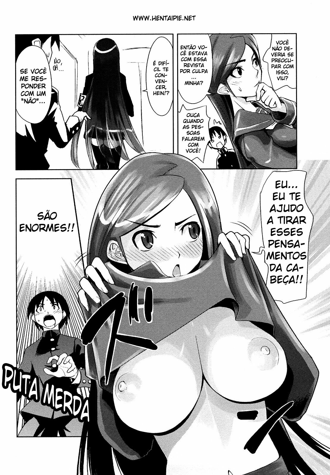 [Moritaka Takashi] Fuuki Iin no Takeda-san | Morals Officer Takeda-san (Nakadashi Saretai) [Portuguese-BR] [hentaipie.net] page 4 full