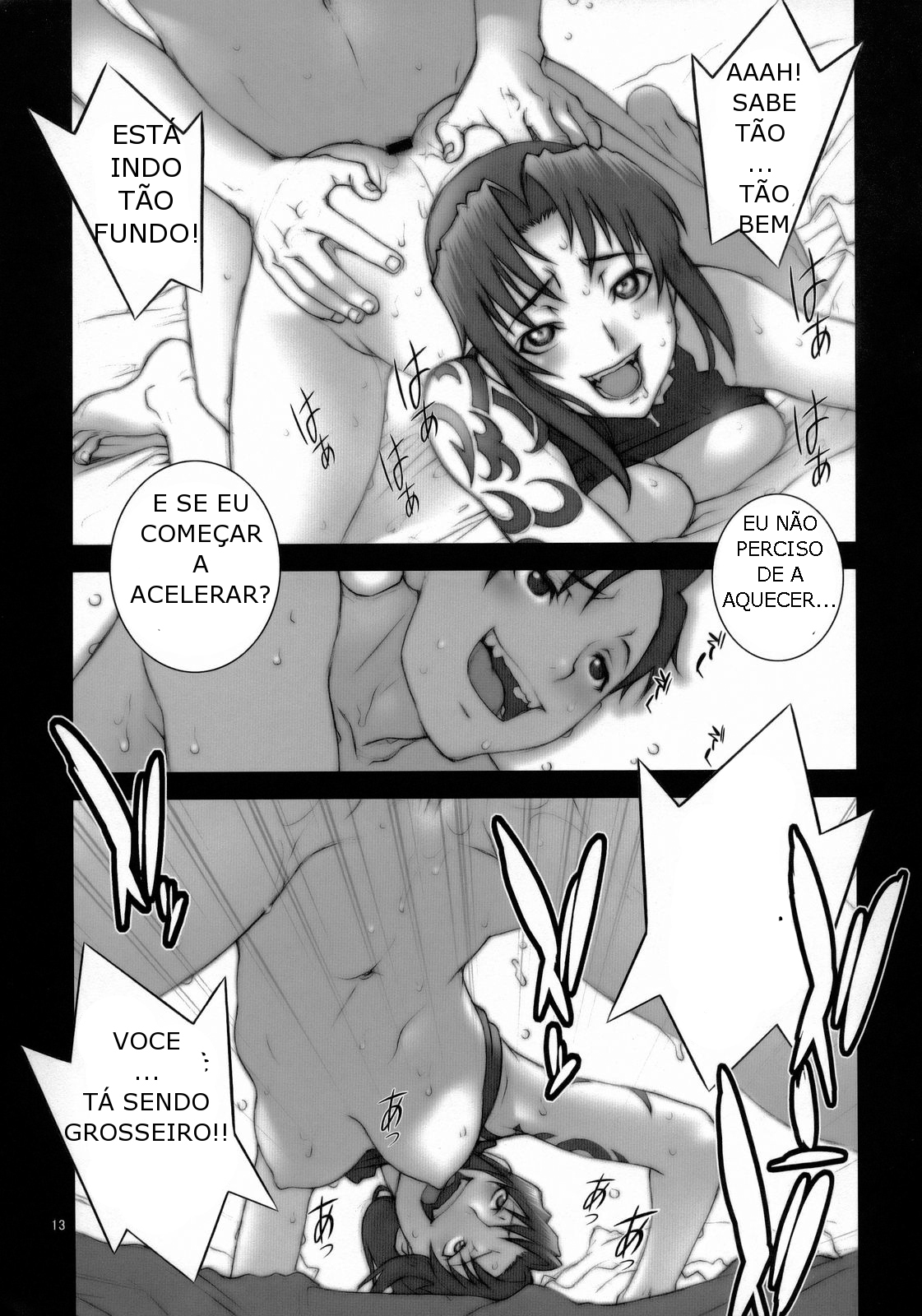 (C74) [P-collection (Motchie, Nori-haru)] PINK LAGOON EX (Black Lagoon) [Portuguese-BR] [Burter96] page 13 full