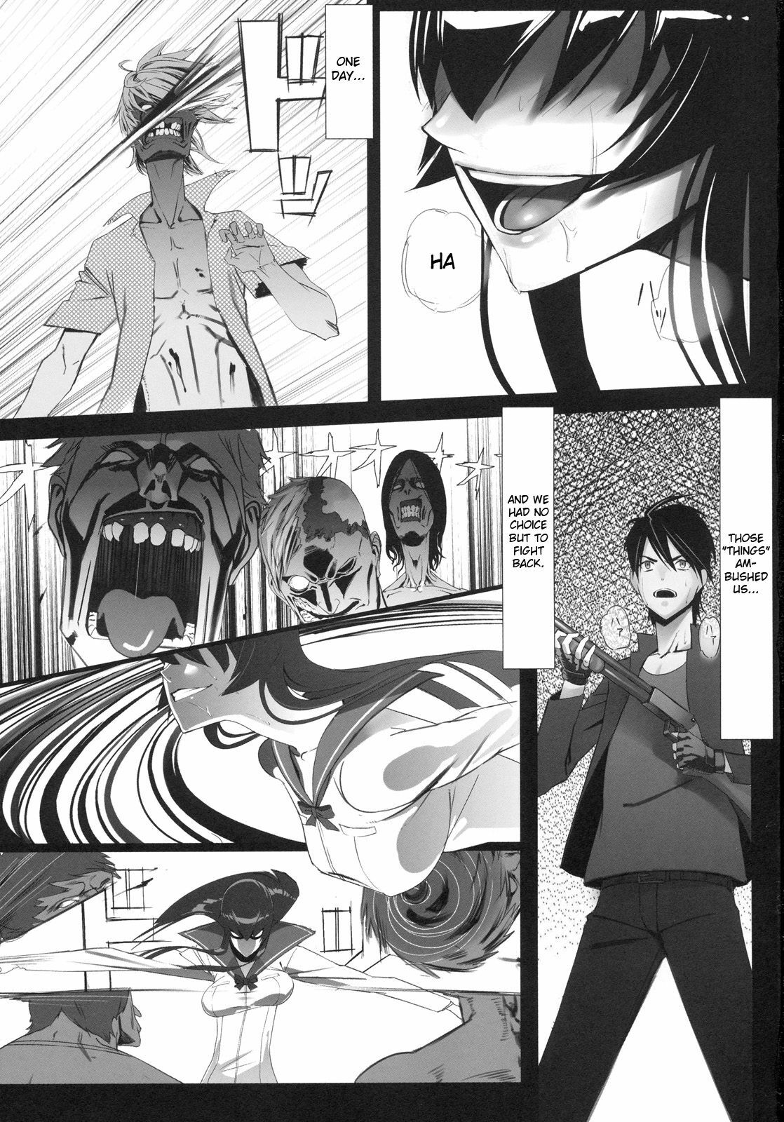 [B☆STROKE (Hijiki)] Busujima Trans (HIGHSCHOOL OF THE DEAD) [English] [FUKE] page 2 full