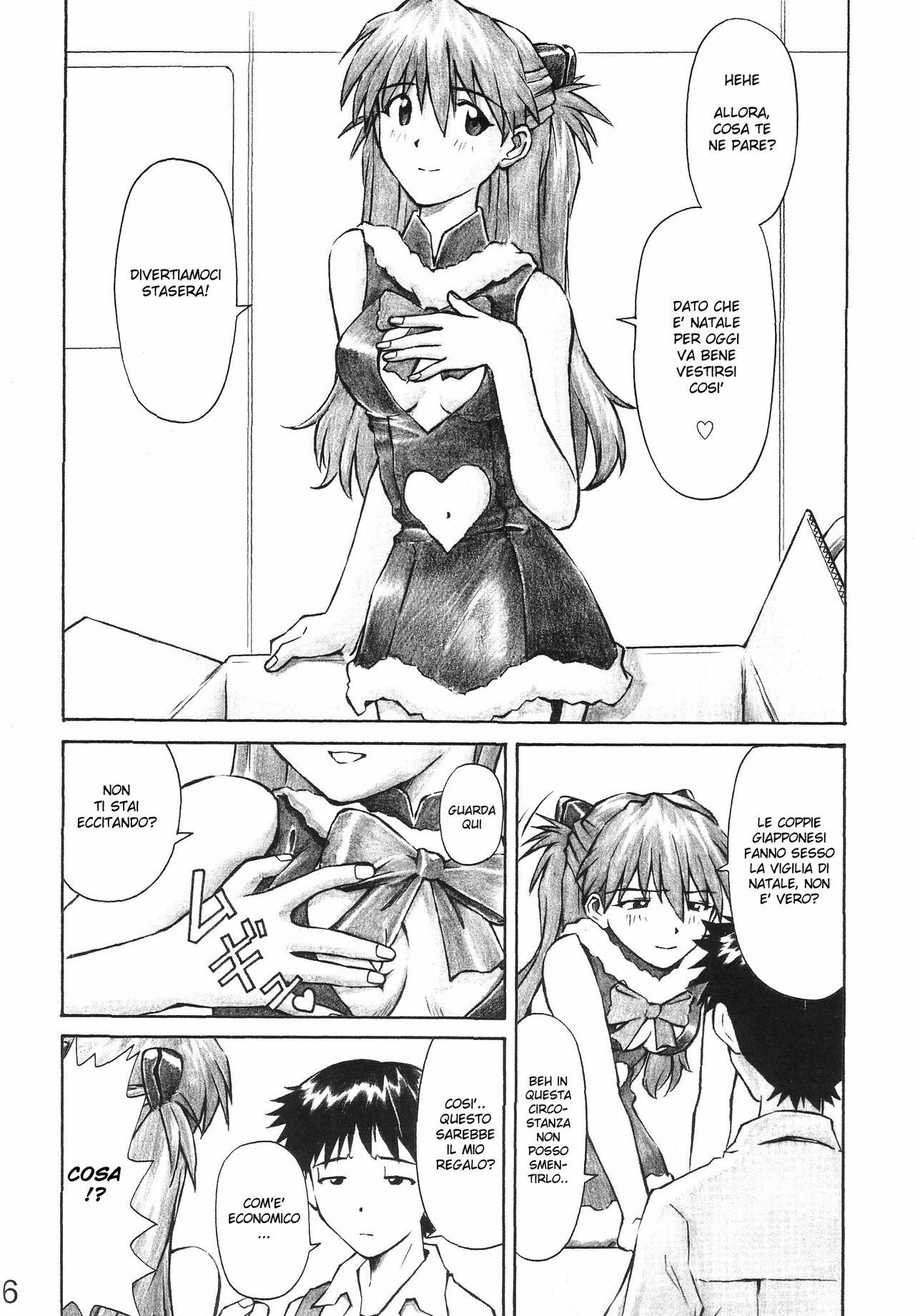 (C69) [TENGU NO TSUZURA (Kuro Tengu)] MERRY BOX (Neon Genesis Evangelion) [Italian] [Hiso Hentai] page 6 full