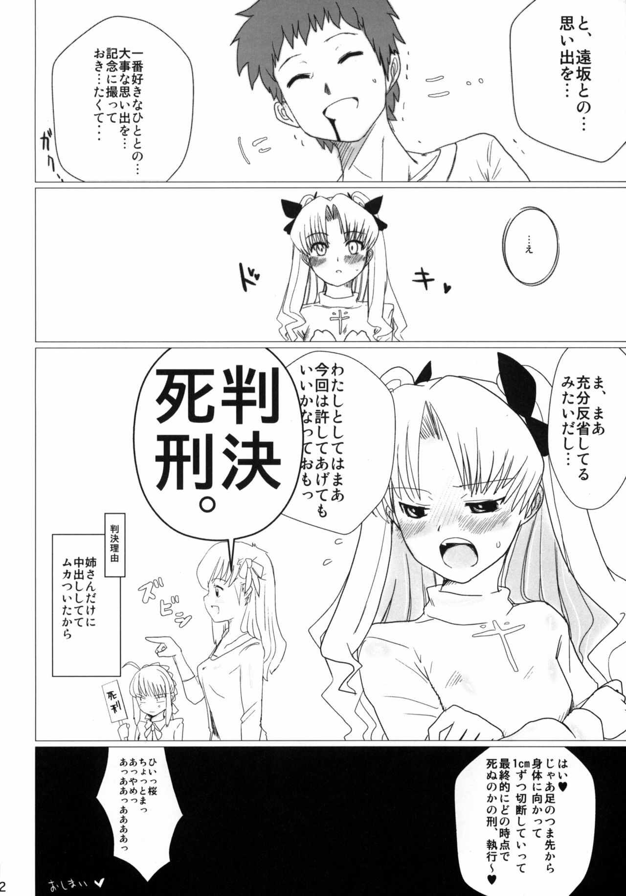 (C75) [Yami ni Ugomeku (Dokurosan)] Itanshinmon Zettai Shikei (Fate/stay night) page 21 full