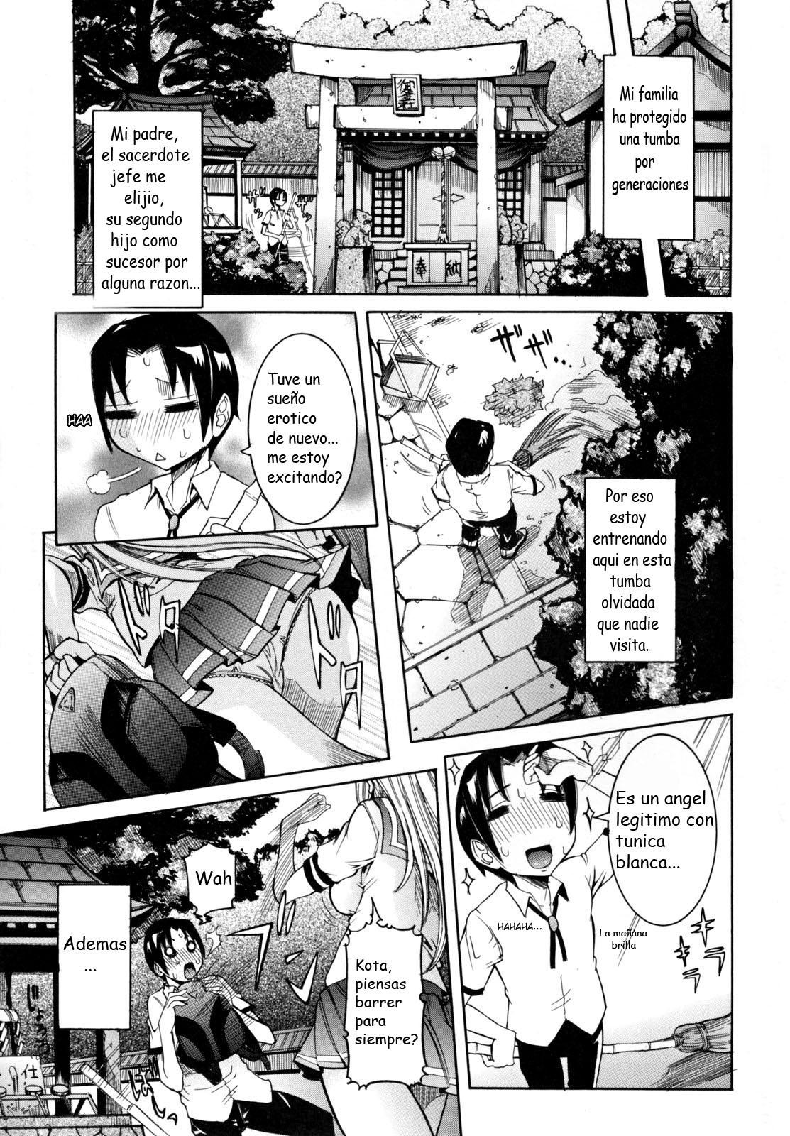 [Nico Pun Nise] Tenshi no Kagai Jugyou [Spanish] [Biblioteca Hentai] page 10 full