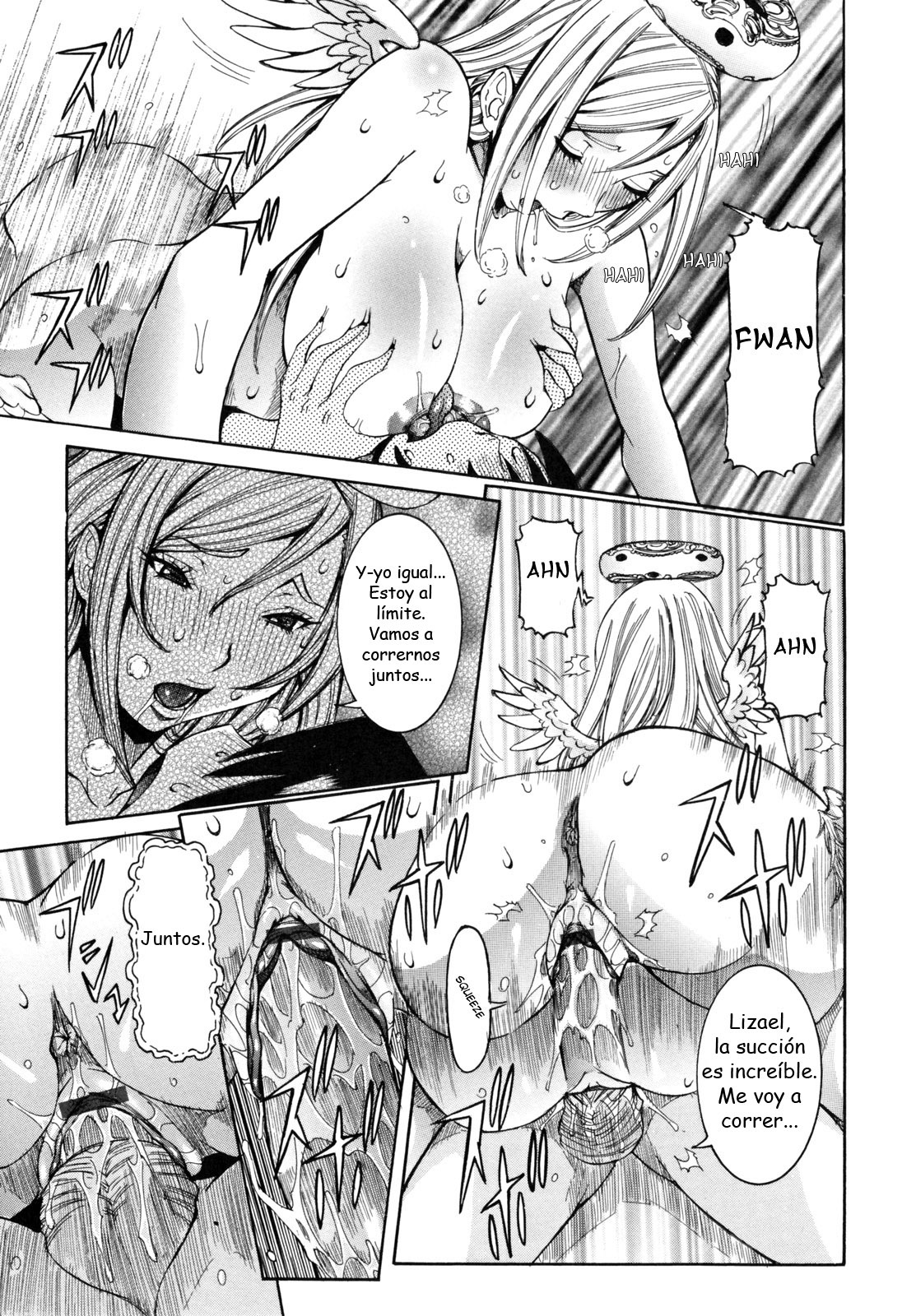 [Nico Pun Nise] Tenshi no Kagai Jugyou [Spanish] [Biblioteca Hentai] page 146 full