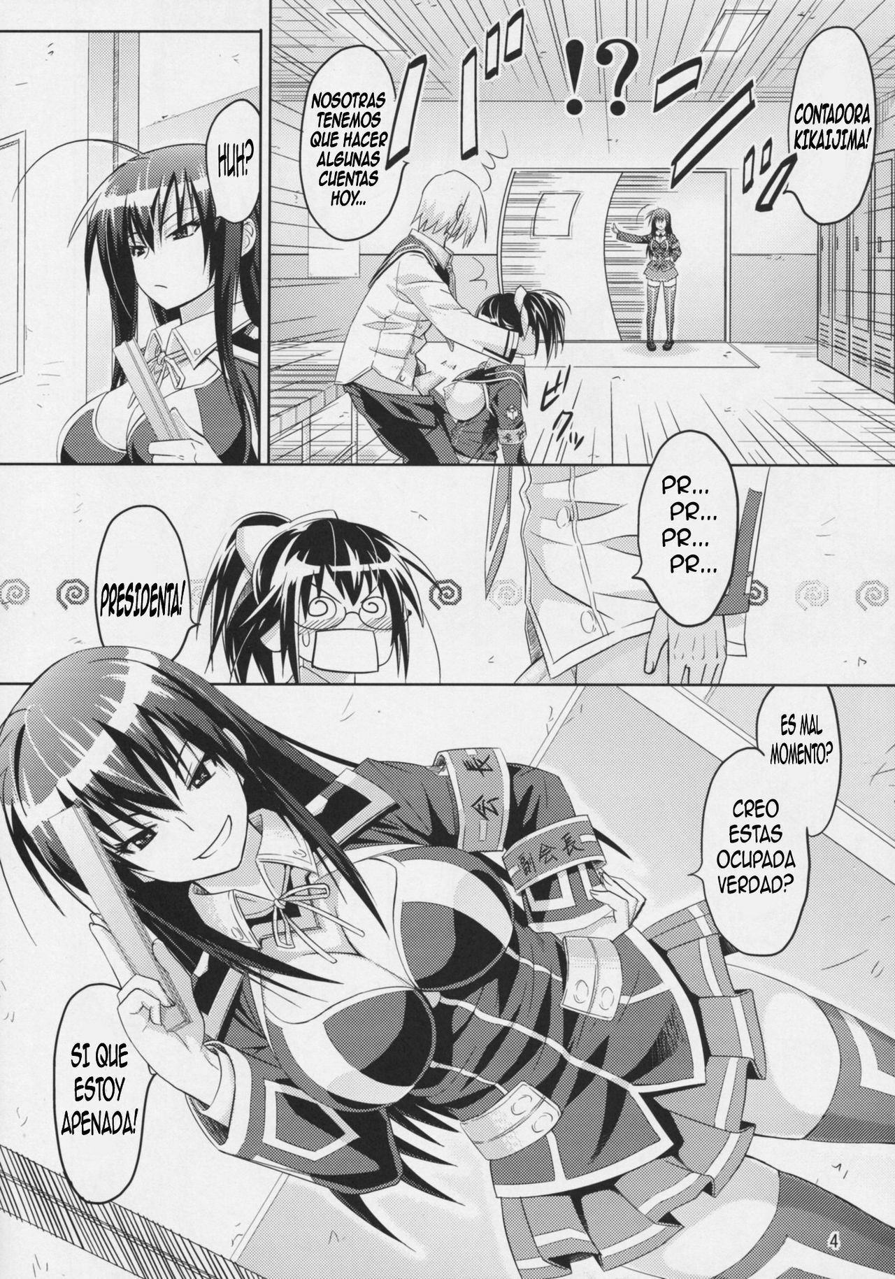 (C77) [Muchi Muchi 7 (Hikami Dan, Sanagi Torajirou)] Kaikei no Oshigoto (Medaka Box) [Spanish] {Kallen-Kozuki} page 6 full