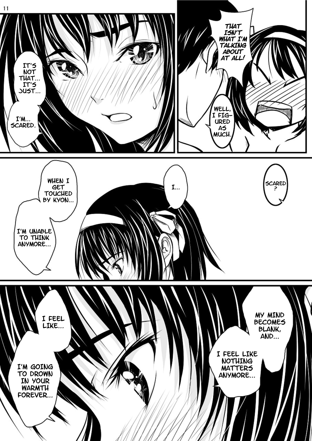 [Mousou Kai no Juunin wa Ikiteiru., TailBell (Kandanchi, Osuzu Akiomi)] Fureai | Contact (Suzumiya Haruhi no Yuuutsu) [English] =LWB= [Digital] page 10 full