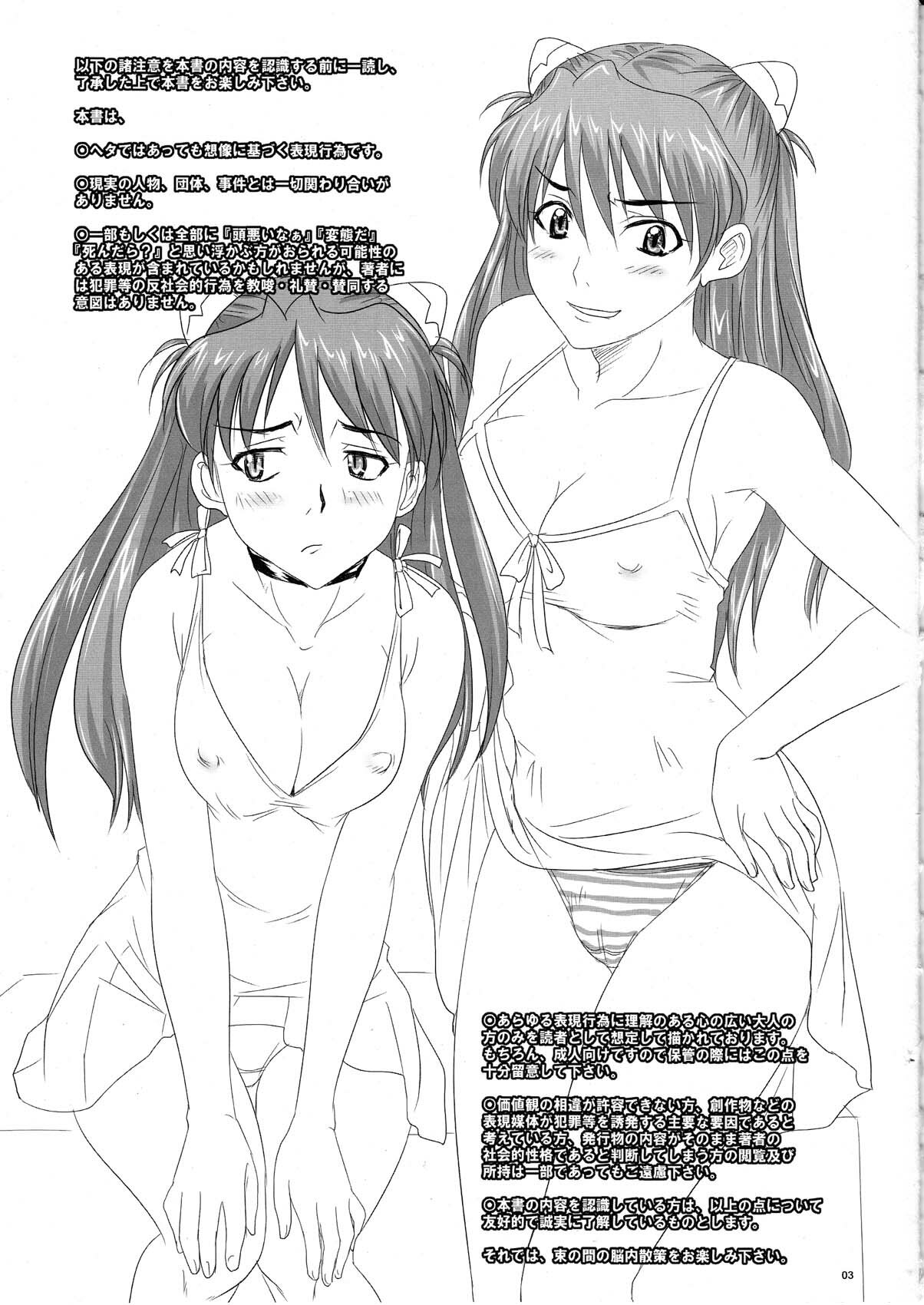 (C78) [Nozarashi (Nozarashi Satoru)] Asuka, Yaburareru (Neon Genesis Evangelion) page 3 full