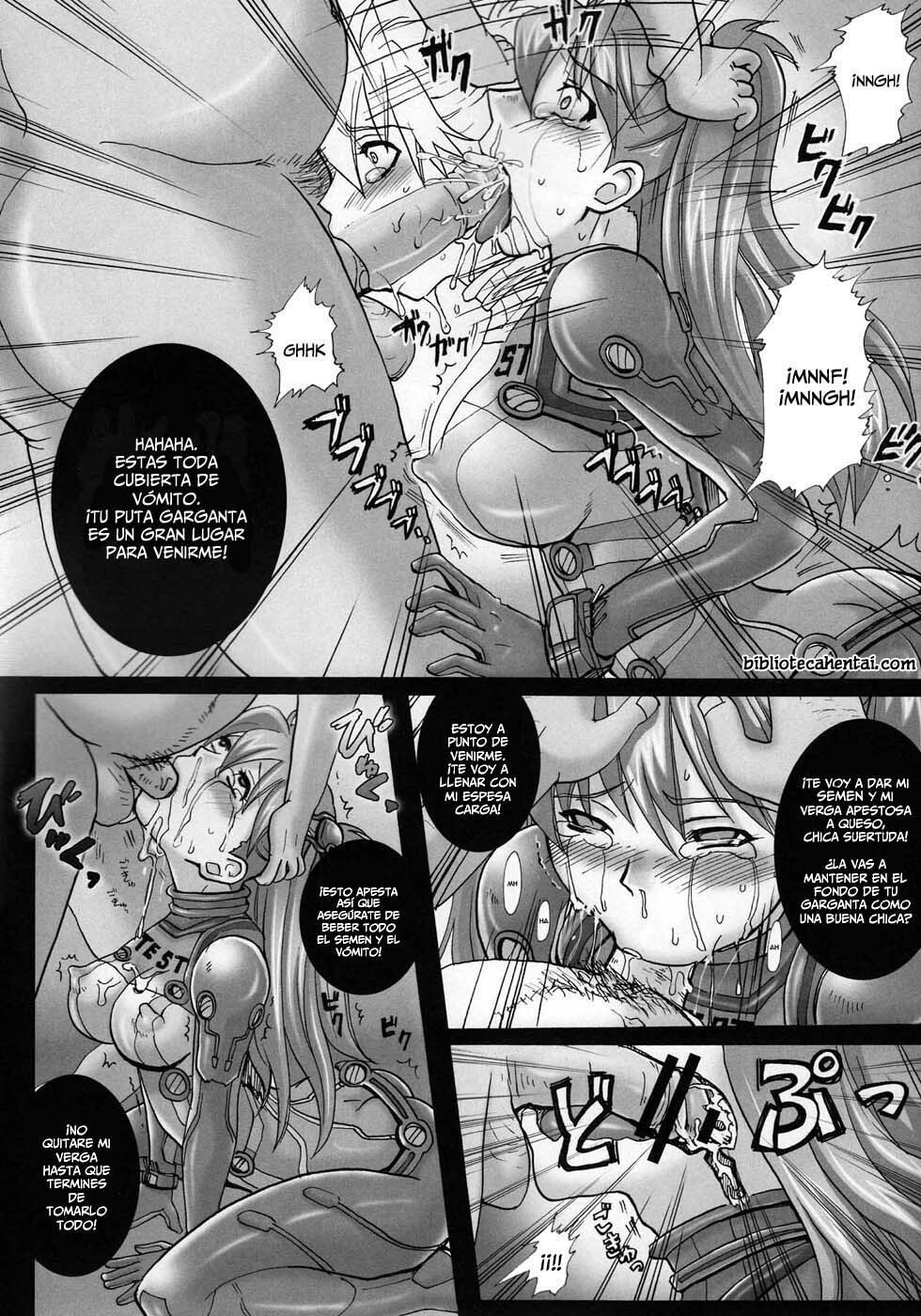 (C77) [Modaetei, Abalone Soft (Modaetei Anetarou, Modaetei Imojirou)] Dorei Suit to Jutai Gang | Slave Suit and Fuck Toy (Neon Genesis Evangelion) [Spanish] {Solid_One} page 11 full