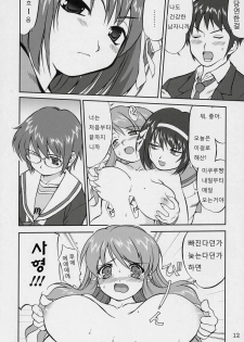 (C70) [Takotsuboya (TK)] Suzumiya Haruhi no Fukujyu | 스즈미야 하루히 의 복종 (Suzumiya Haruhi no Yuuutsu) [Korean] [GHJ] - page 11