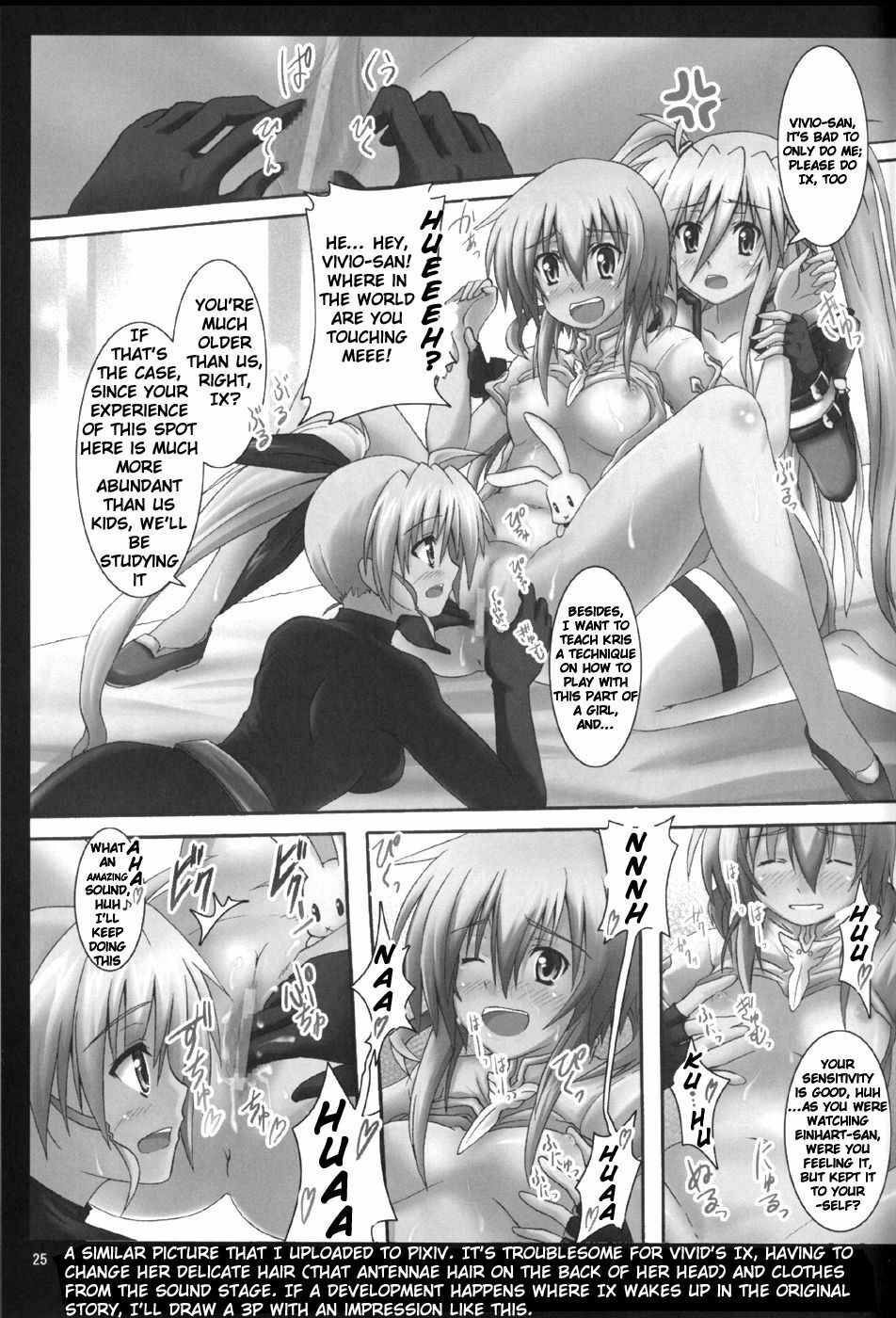 (COMIC1☆04) [Saisho kara Negative (Zakki)] Seiou-sama no ViVid na Itazura (Mahou Shoujo Lyrical Nanoha) [English] [Tonigobe] page 22 full