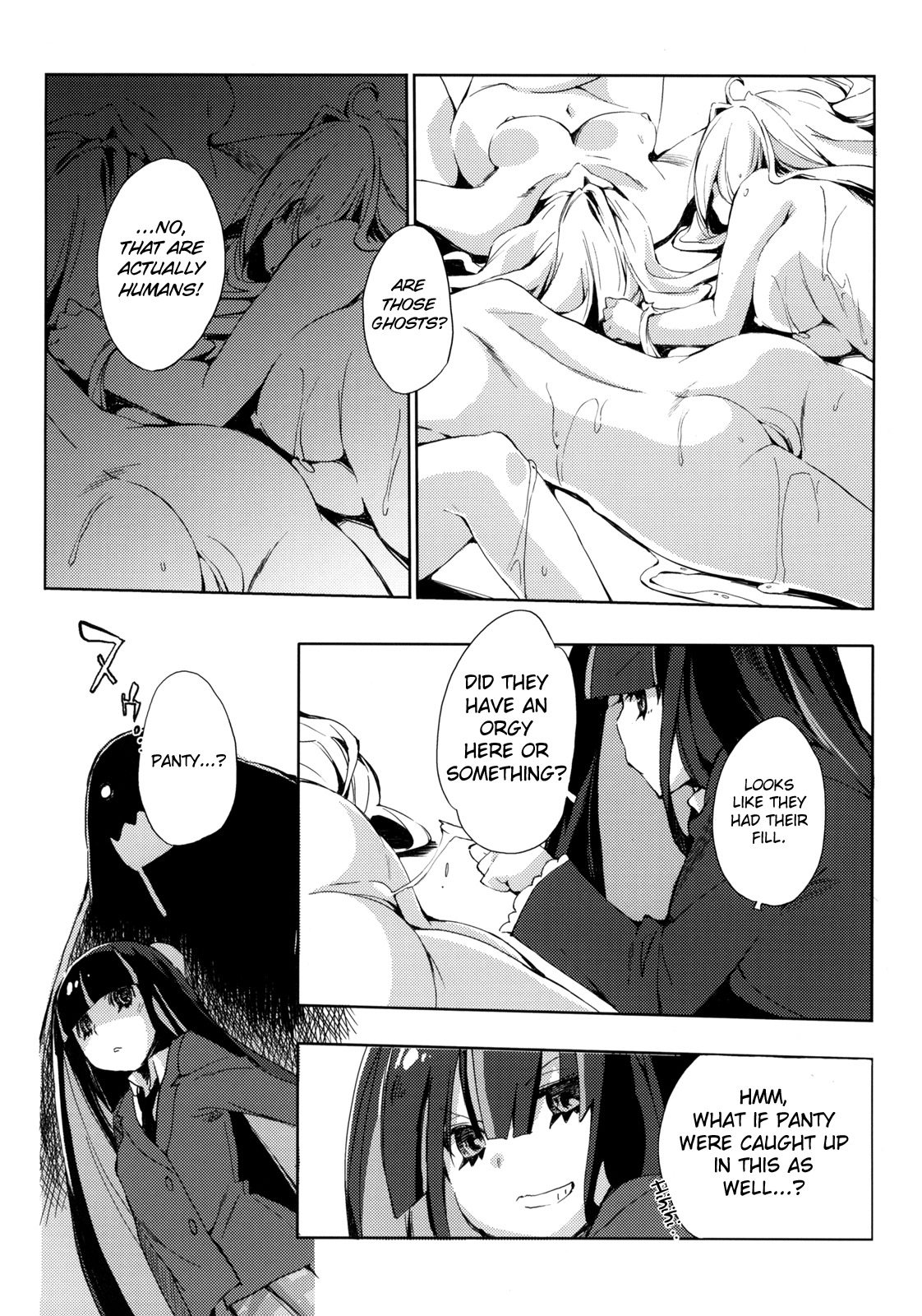 (C79) [Mono x Chro (Kokonoka)] ¿inmoral unmoral? (Panty & Stocking with Garterbelt) [English] =Little White Butterflies= page 5 full