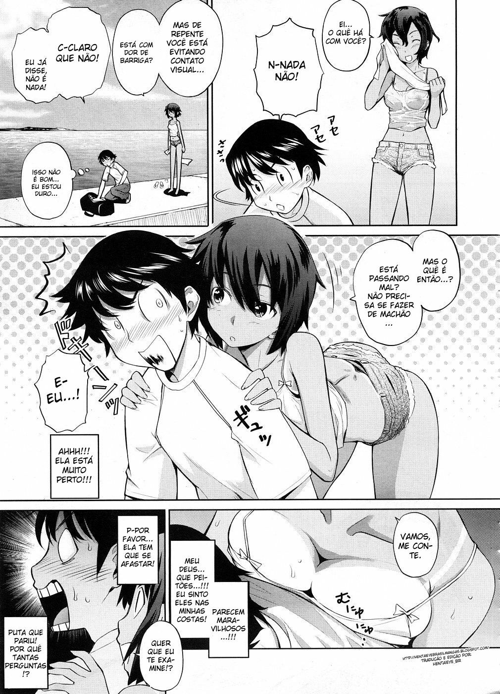 [Teri Terio] Umi de Aetara | If we could meet by the sea (COMIC Megastore 2008-10) [Portuguese-BR] [HentaieyeBR] [Decensored] page 9 full