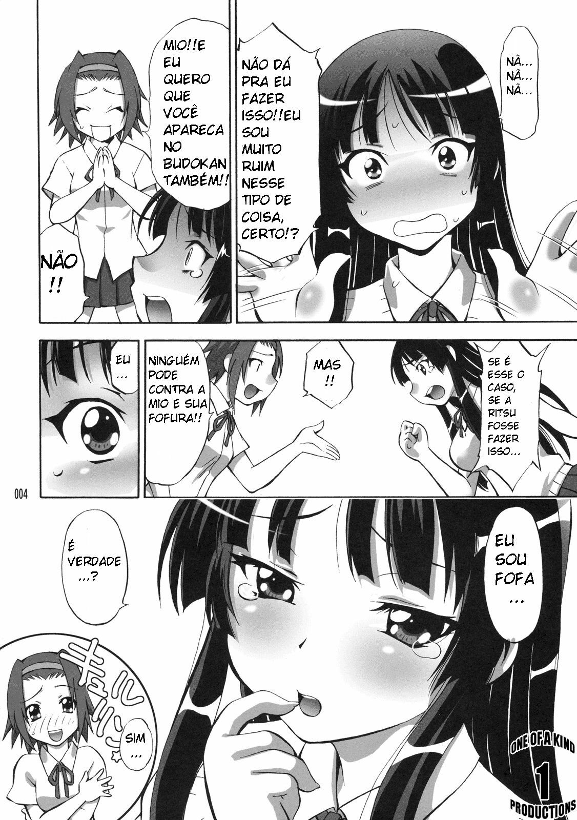 (C76) [Studio Wallaby (Nagisa Minami)] Mio no Chouritsu (K-ON!) [Portuguese-BR] [Hentai Pie] page 3 full