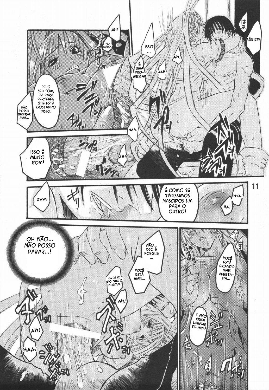 (C67) [AXZ (Harukaze Koucha, Miyaji Akira)] UNDER FIRE-D Kanzenban (Tenjou Tenge) [Portuguese-BR] [Death Raito] page 12 full