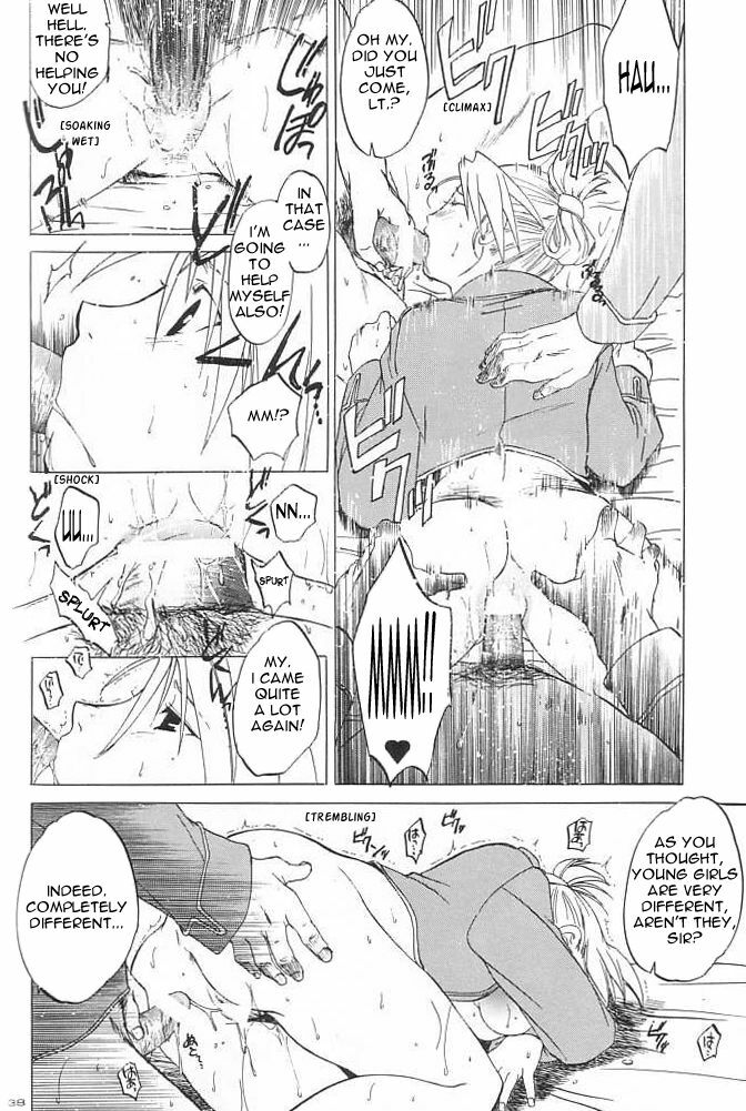 (C65) [Toko-ya (HEIZO, Kitoen)] Taisatyui (Fullmetal Alchemist) [English] =LWB= page 35 full