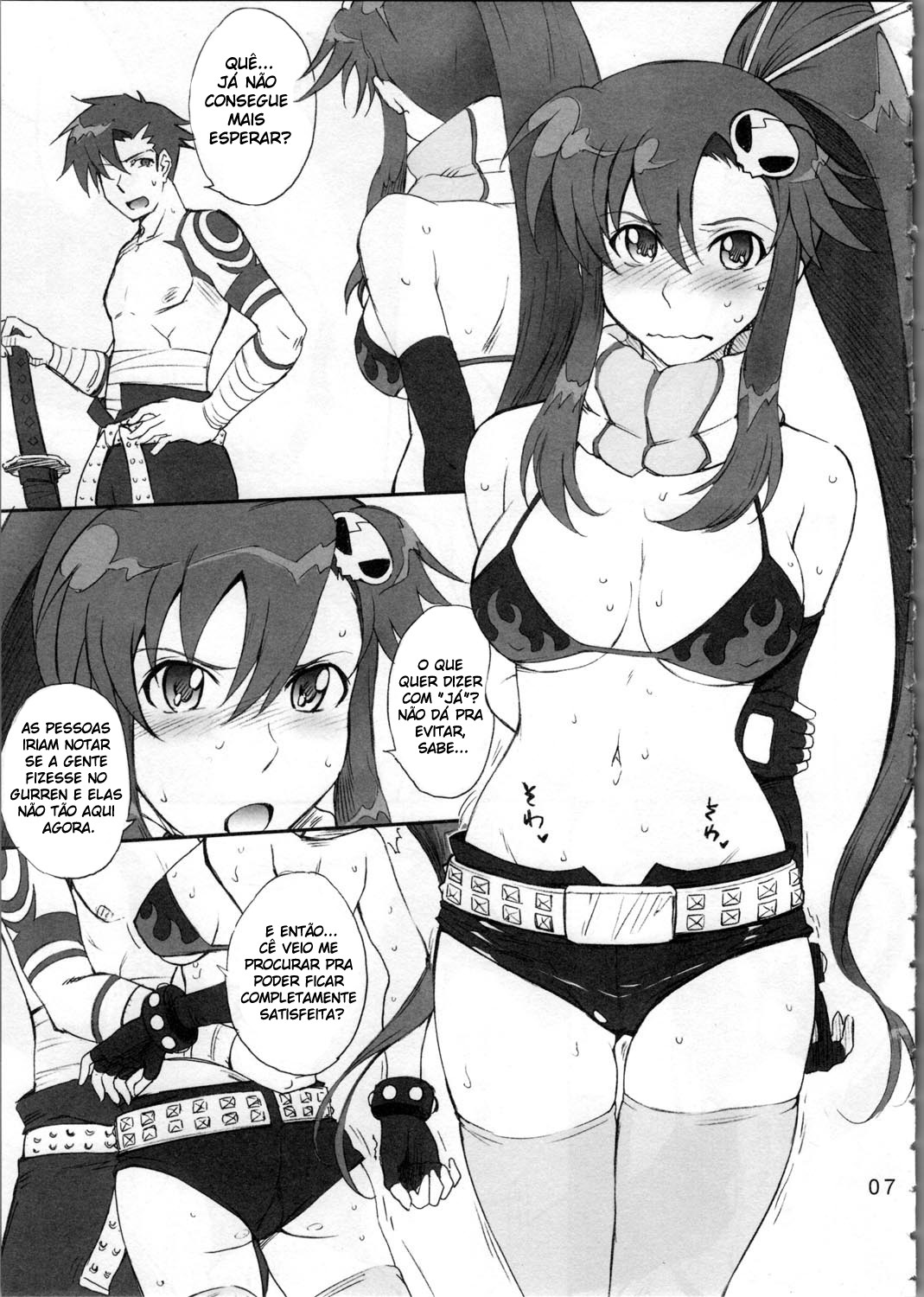 (C72) [MOON RULER (Tsukino Jyogi)] Otona no Drill (Tengen Toppa Gurren Lagann) [Portuguese-BR] {HentaiPie + ForumPie} page 7 full