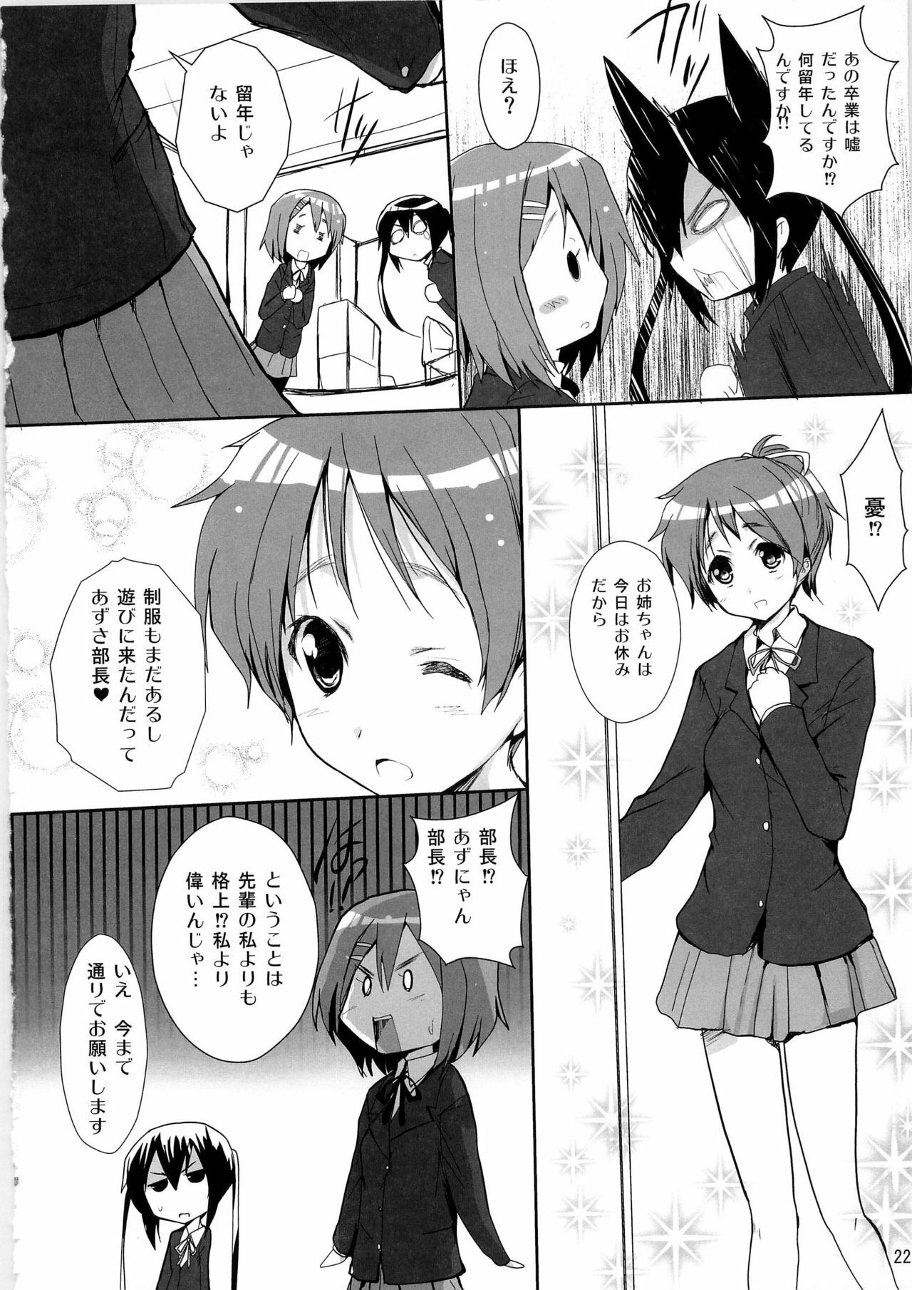 (C79) [Circle ARE (Cheruno, Kasi)] Zoku - Ore no Gimai ga Azunyan Wake ga Nai (K-ON!) page 22 full