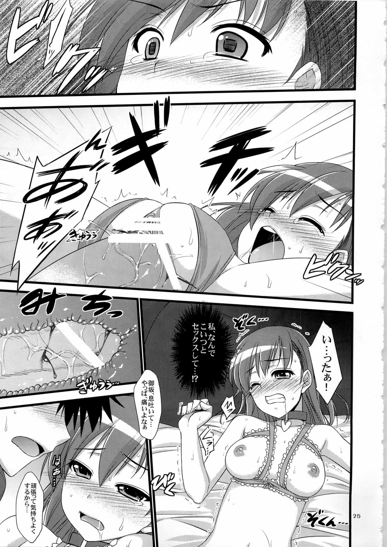 (C79) [Himeya (Abe Inori)] Ore no BiriBiri ga Konna Deredere na Wake ga Nai (Toaru Majutsu no Index) page 25 full