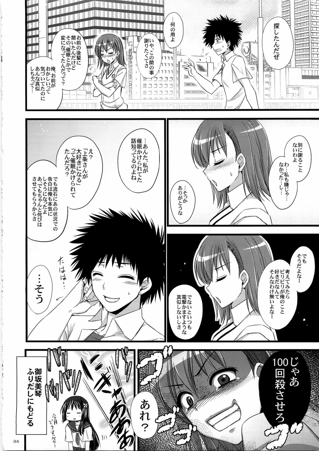 (C79) [Himeya (Abe Inori)] Ore no BiriBiri ga Konna Deredere na Wake ga Nai (Toaru Majutsu no Index) page 36 full