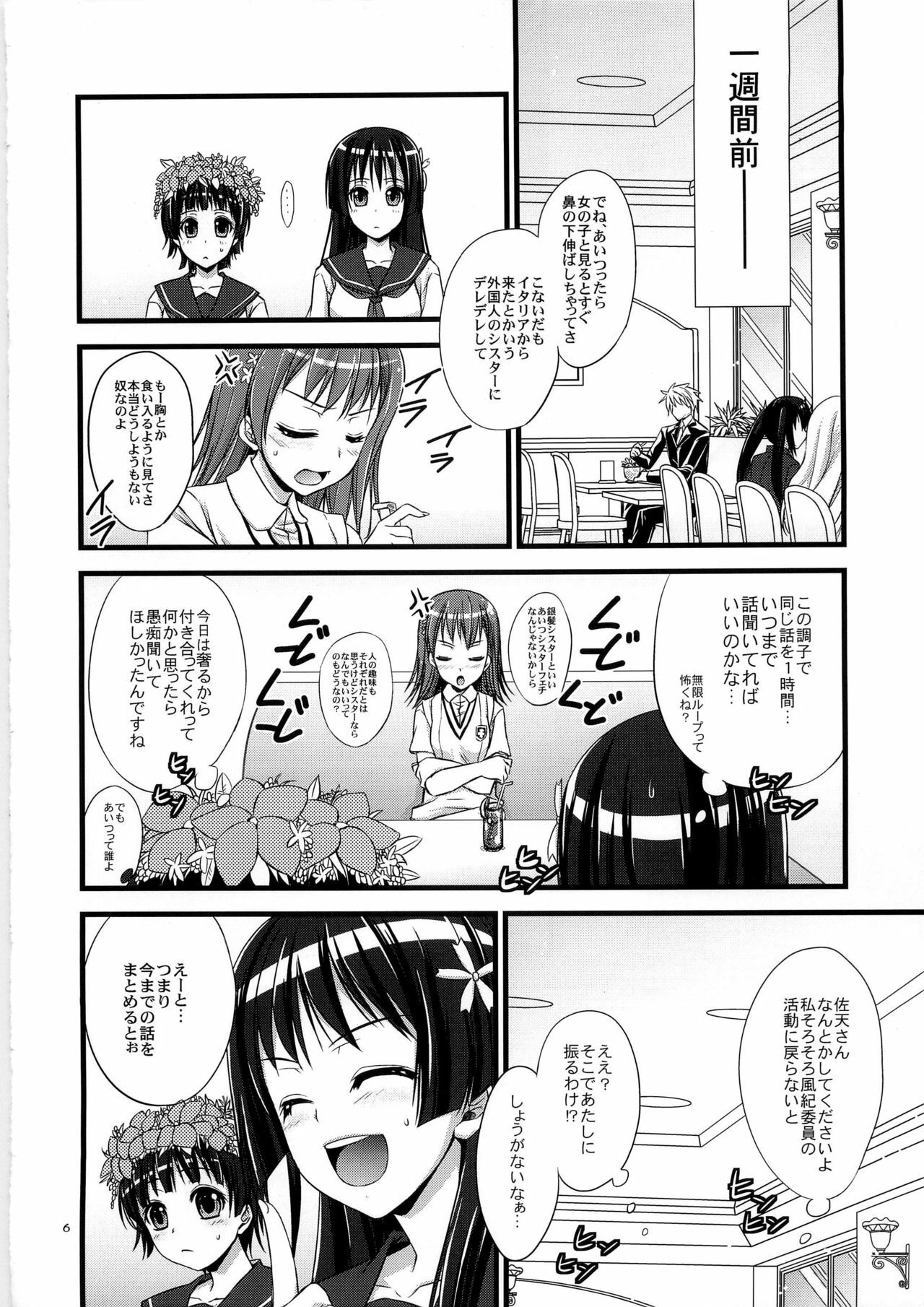 (C79) [Himeya (Abe Inori)] Ore no BiriBiri ga Konna Deredere na Wake ga Nai (Toaru Majutsu no Index) page 6 full