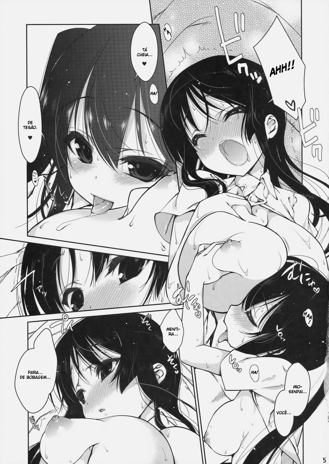 (C78) [Nama Cream Biyori (Nanase Meruchi)] Mio-tan! 5 Azunyan to (K-ON!) [Portuguese-BR] [BartSSJ] page 4 full