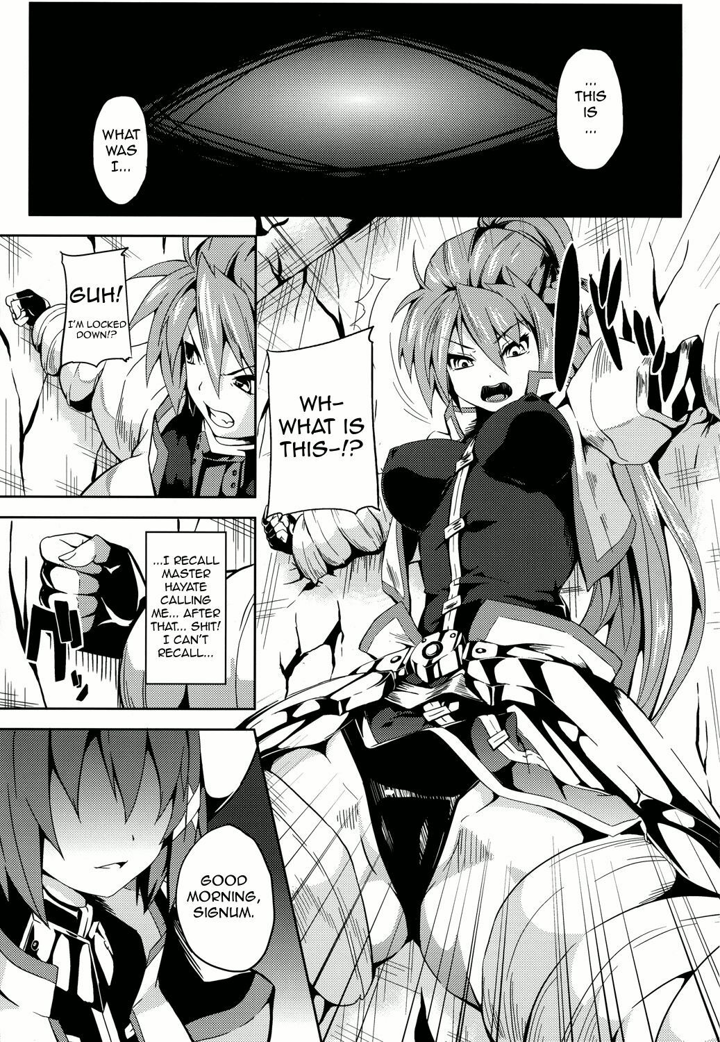 (Lyrical Magical 09) [Senpen Banka-Shiki (DATE)] OVER CRASH (Mahou Shoujo Lyrical Nanoha) [English] page 2 full