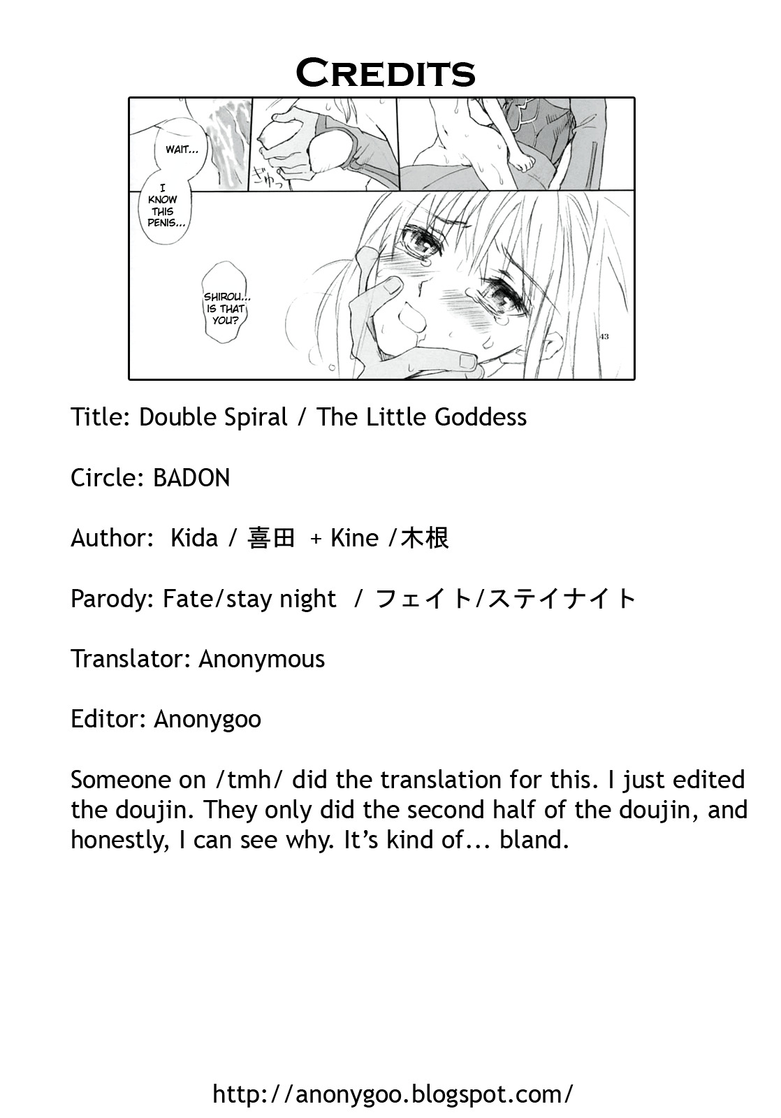 (C66) [Badon (Kida, Kine)] Double Spiral (Fate/stay night) [English] page 55 full