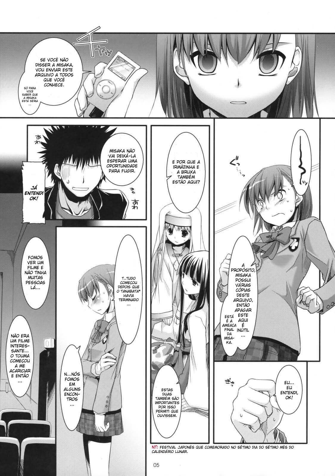 (COMIC1☆3) [Digital Lover (Nakajima Yuka)] D.L. action 47 (Toaru Majutsu no Index) [Portuguese-BR] {Chrono Kimera} page 4 full