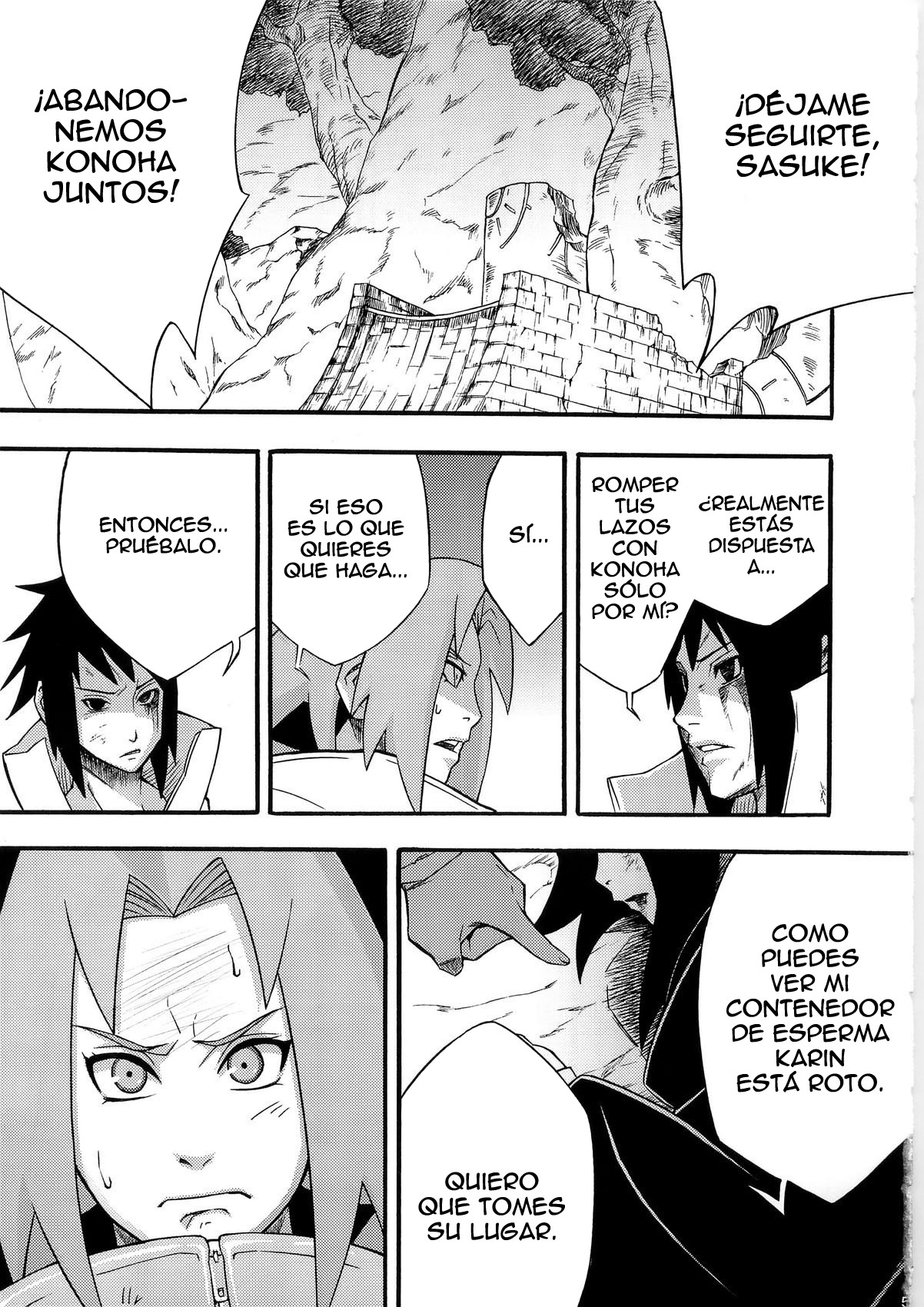 (C79) [Karakishi Youhei-dan Shinga (Sahara Wataru)] Inniku Koushin (Naruto) [Spanish] [BloodHunter] page 4 full