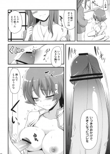 (C79) [Shin Hijiridou Honpo (Hijiri Tsukasa)] Precure Henshin no Eikyou to, Oniichan ni Momareta sei de, Oppai ga Ookiku natta Itsuki no Ohanashi. (HeartCatch Precure!) - page 9