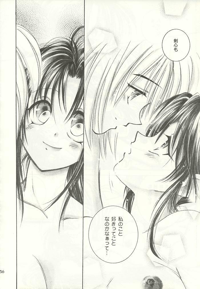 (C55) [Yamaguchirou (Yamaguchi Shinji)] Tousou // SCARRED OVER (Rurouni Kenshin) page 33 full