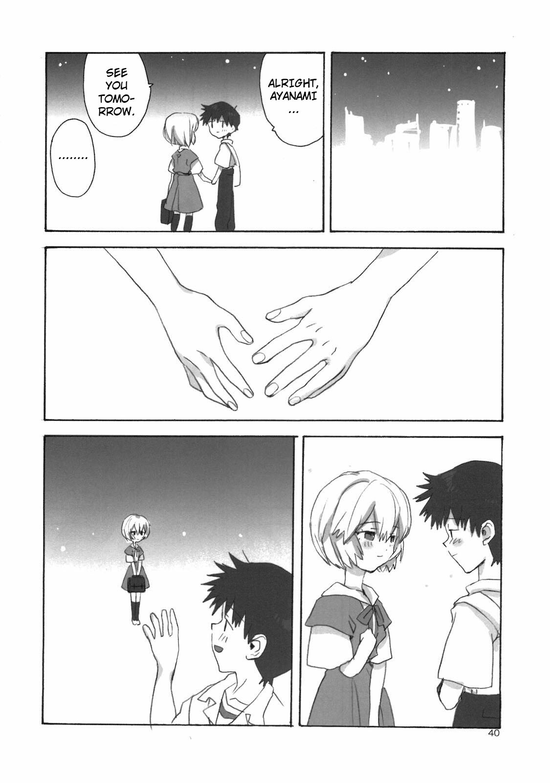 (Shota Scratch 9) [Aihara-Otome (Yamada Nyoriko)] Shinji to Ayanami ga Love Love | Love Rei X Shinji (Neon Genesis Evangelion) [English] ==Strange Companions== page 39 full