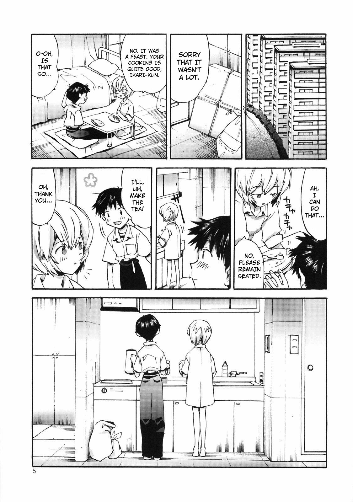 (Shota Scratch 9) [Aihara-Otome (Yamada Nyoriko)] Shinji to Ayanami ga Love Love | Love Rei X Shinji (Neon Genesis Evangelion) [English] ==Strange Companions== page 4 full