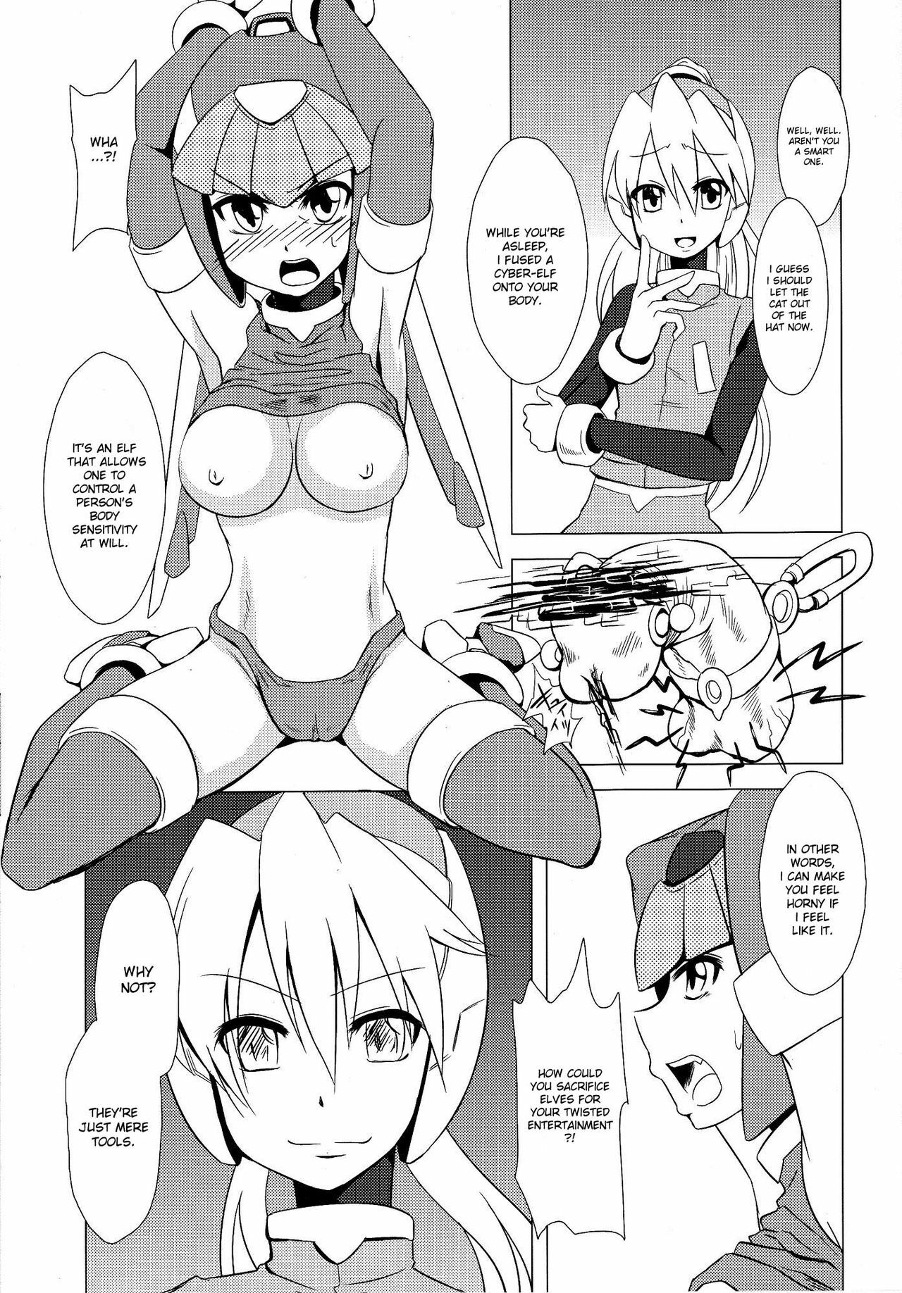 (C77) [Area-S (Dra)] Haraguro-sama wa Wadatsumi ga Okirai | Miss Meanie Hates the Sea God (Megaman Zero) [English] [desudesu] page 12 full