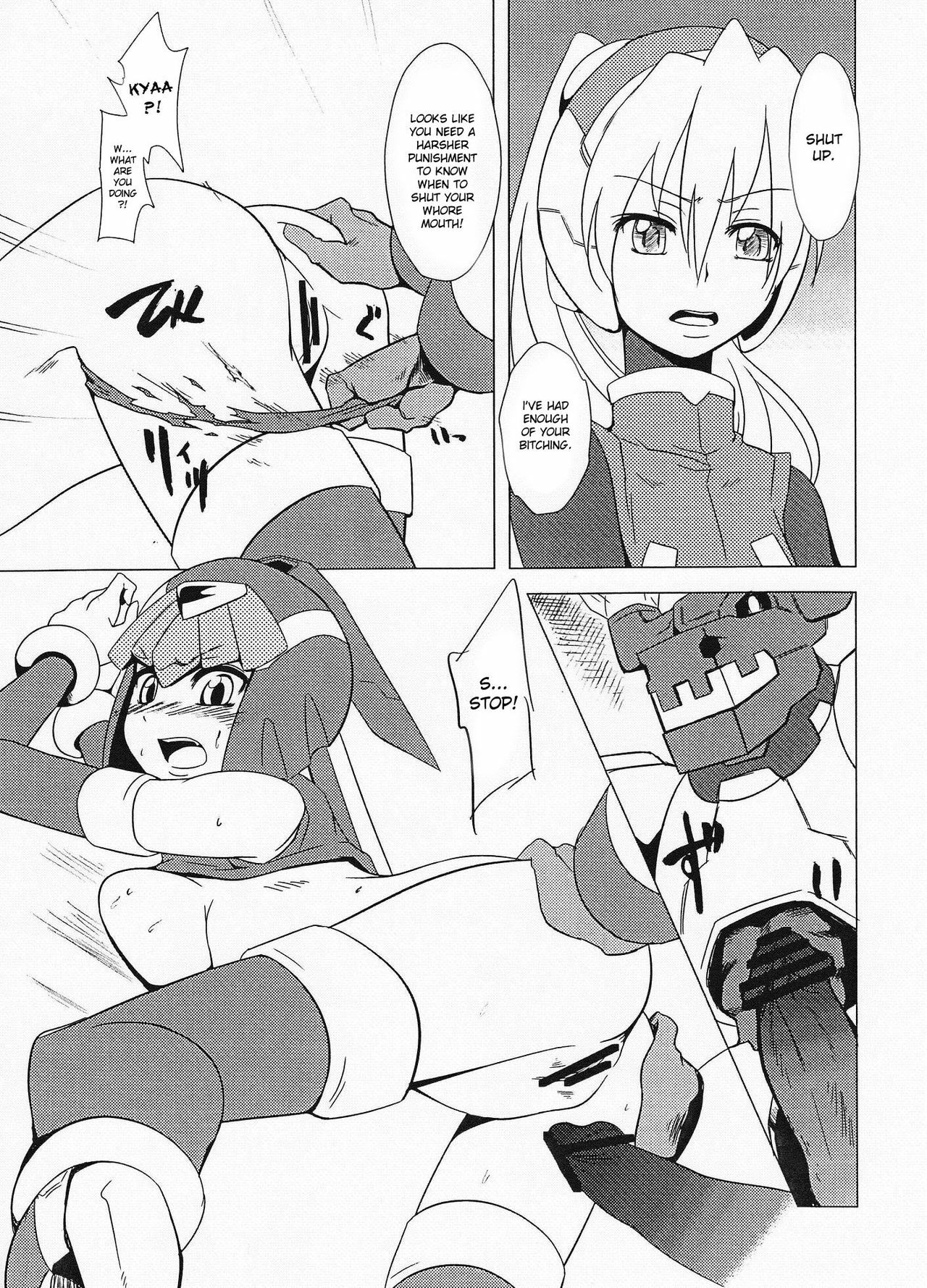 (C77) [Area-S (Dra)] Haraguro-sama wa Wadatsumi ga Okirai | Miss Meanie Hates the Sea God (Megaman Zero) [English] [desudesu] page 14 full