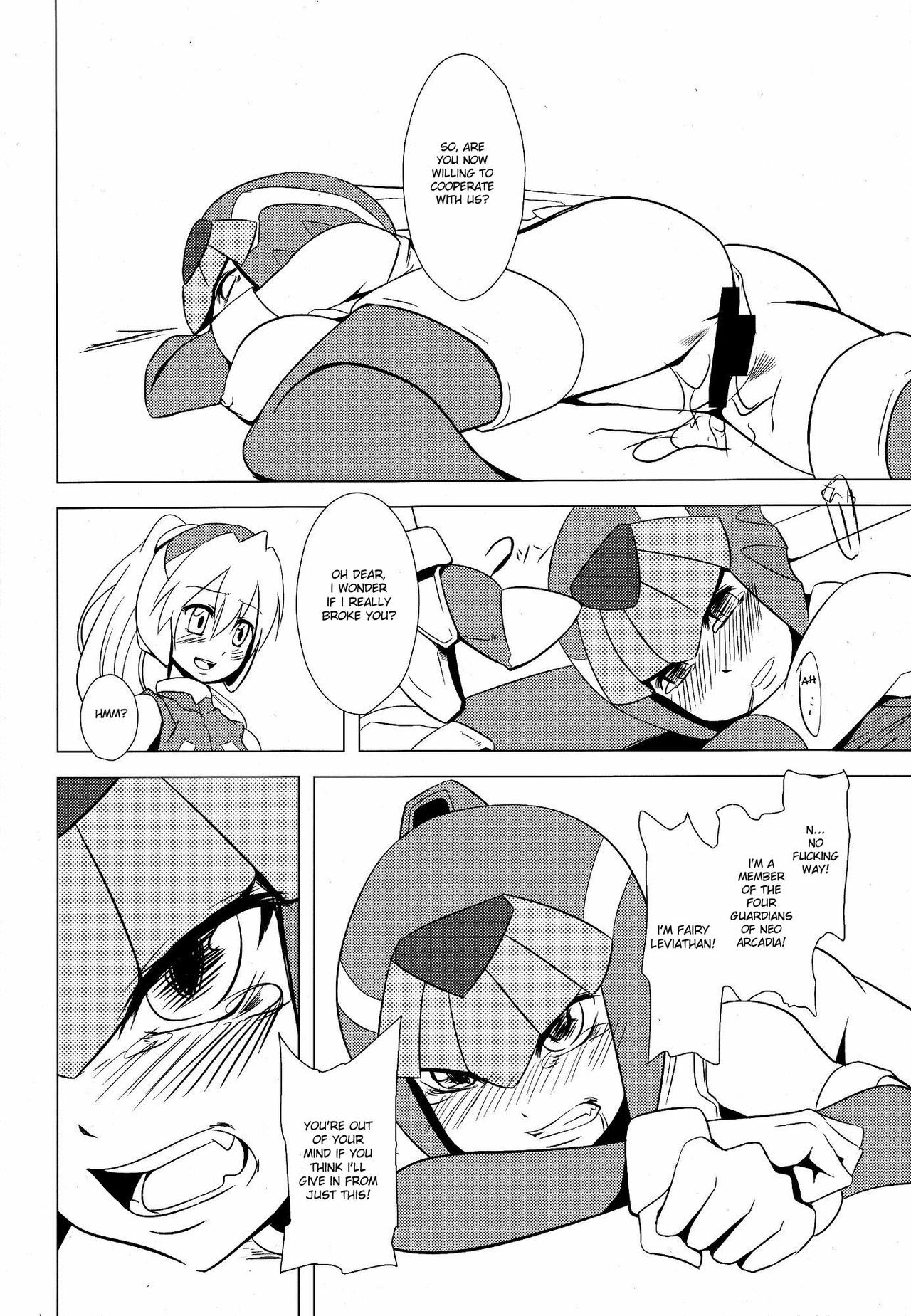 (C77) [Area-S (Dra)] Haraguro-sama wa Wadatsumi ga Okirai | Miss Meanie Hates the Sea God (Megaman Zero) [English] [desudesu] page 19 full