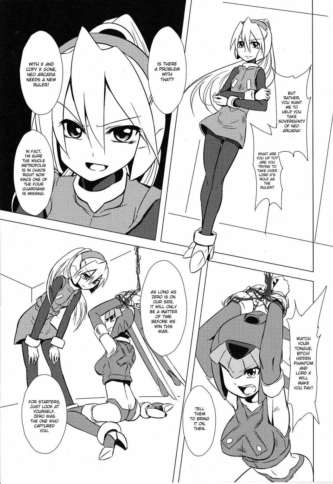 (C77) [Area-S (Dra)] Haraguro-sama wa Wadatsumi ga Okirai | Miss Meanie Hates the Sea God (Megaman Zero) [English] [desudesu] page 4 full