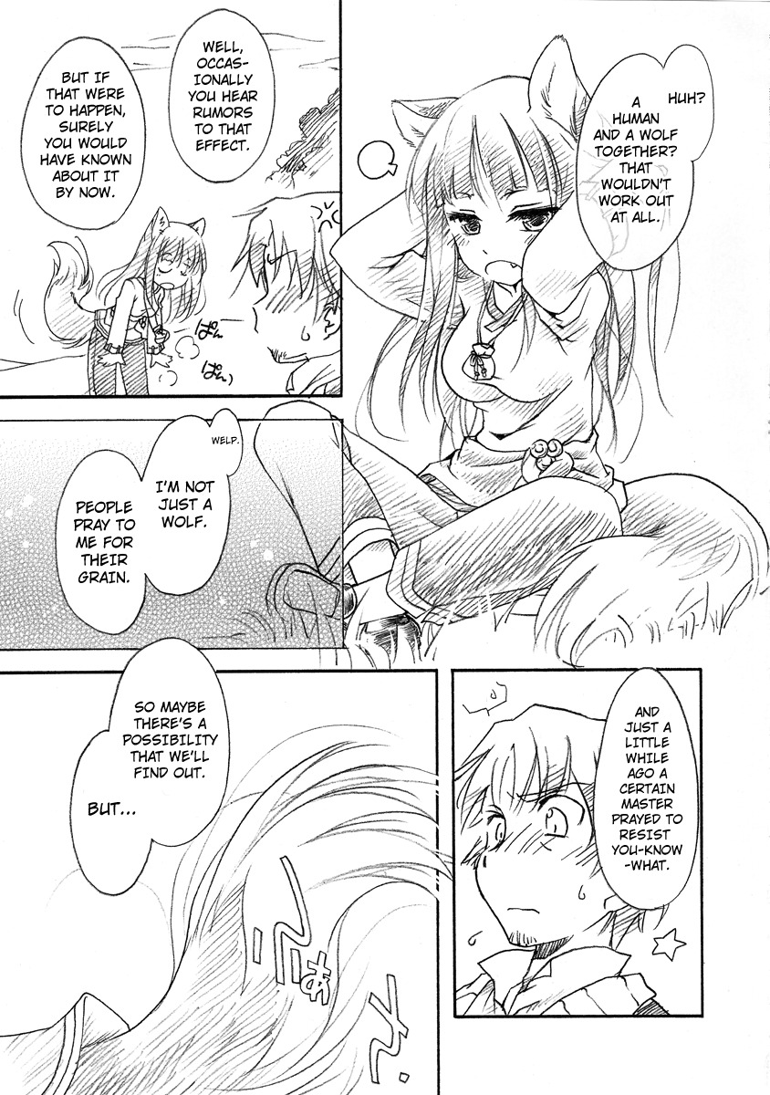 (C73) [Hinaprin (Ikuta Takanon)] Ookami no Hatsujouki | Wolf and the Rutting Season (Spice and Wolf) [English] =Strange Companions= page 13 full