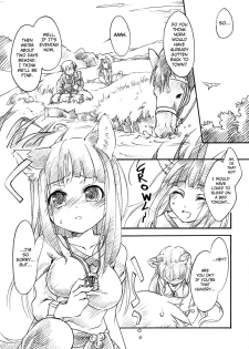 (C73) [Hinaprin (Ikuta Takanon)] Ookami no Hatsujouki | Wolf and the Rutting Season (Spice and Wolf) [English] =Strange Companions= - page 2