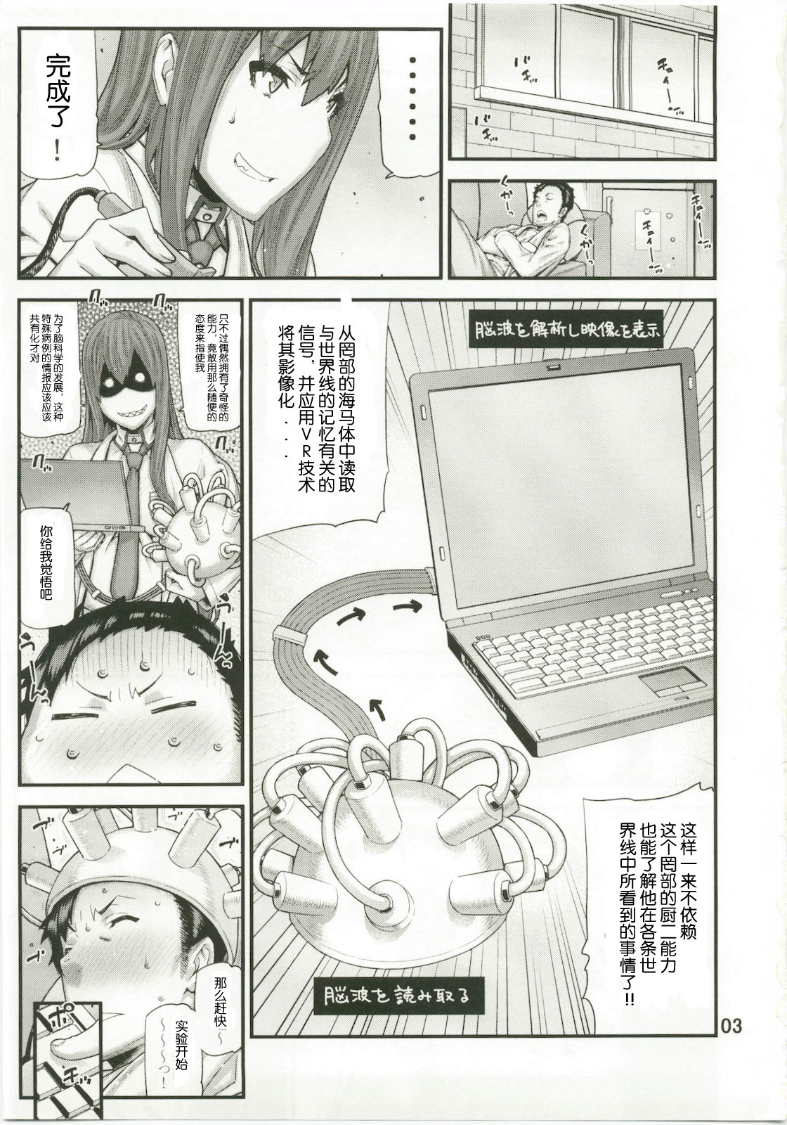 (C79) [BLACK FLY (Ikegami Tatsuya)] Sonna no Zurui (Steins;Gate) [Chinese] [wwy个人汉化] page 2 full